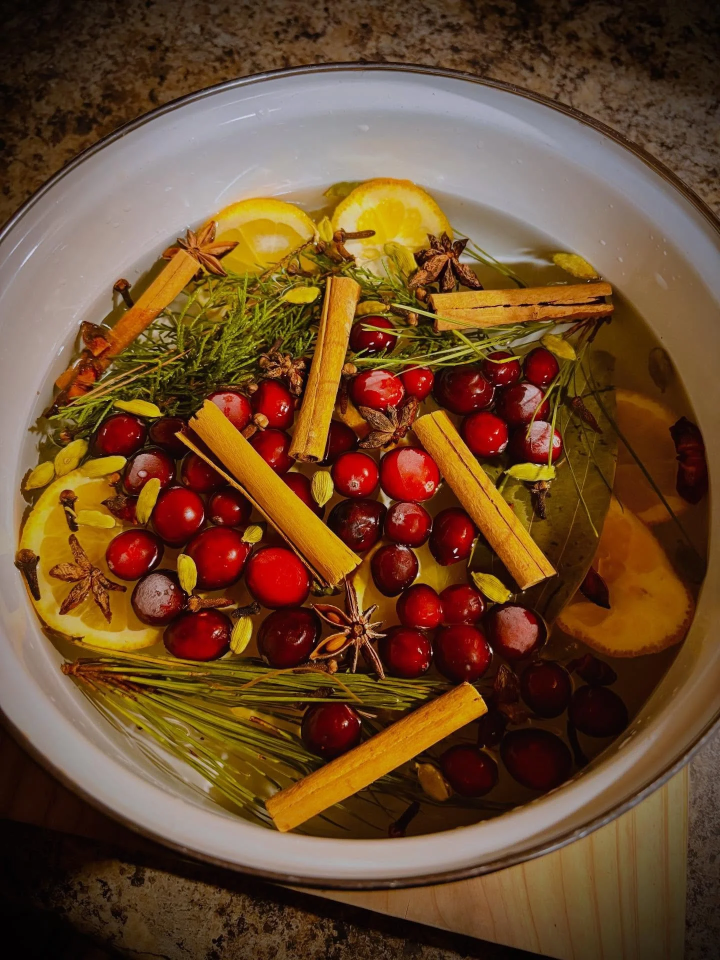 Happy Winter Solstice!! One of the things I love to do the most on the Solstice is to make a simmer pot with ingredients that help invite warmth, comfort, &amp; joy into the home and heart, while also helping to cleanse my home. The ingredients aren&