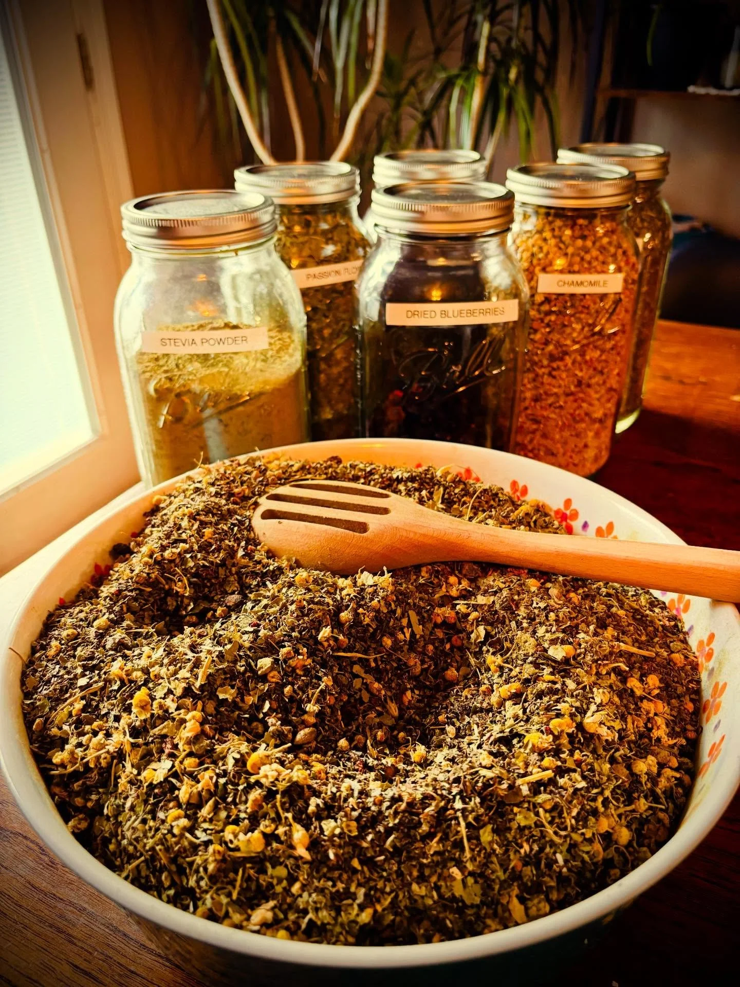 One of my all time favorite teas to make! I took an old recipe of mine and tweaked it just a bit &amp; the result is a delicious tea to help calm &amp; support the nervous system. &ldquo;Calm TF Down&rdquo; tea is perfectly blended to do just what it