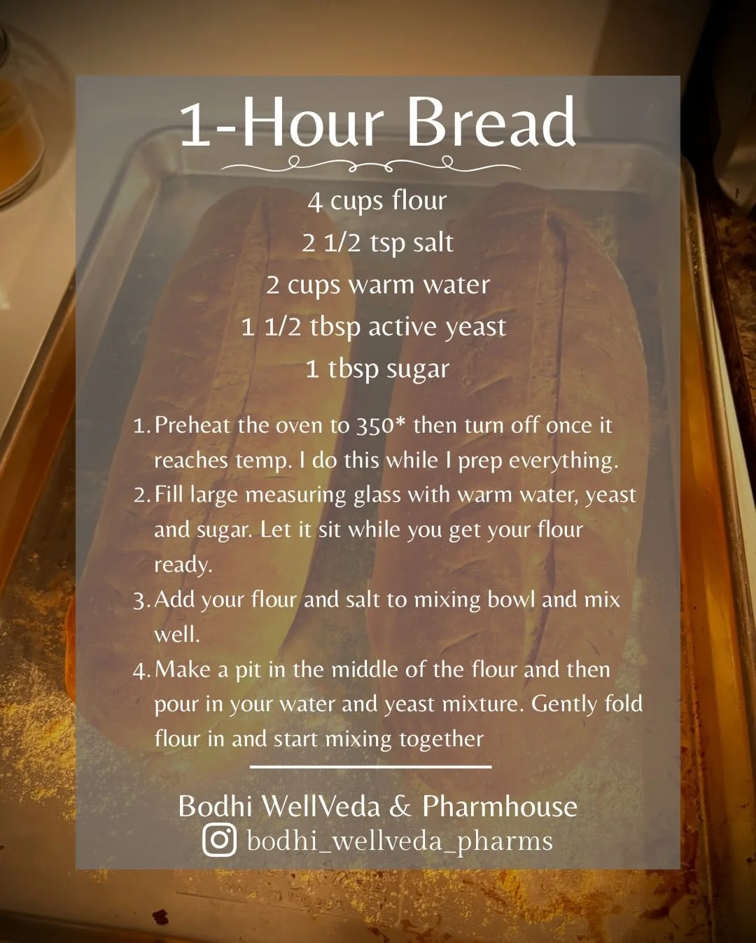 I recently shared a post on my personal FB page with some bread I made. Since then, I&rsquo;ve had quite a few people reach out &amp; ask for the recipe. So, I thought I would share with more. This bread is quick &amp; easy to make, &amp; is super de