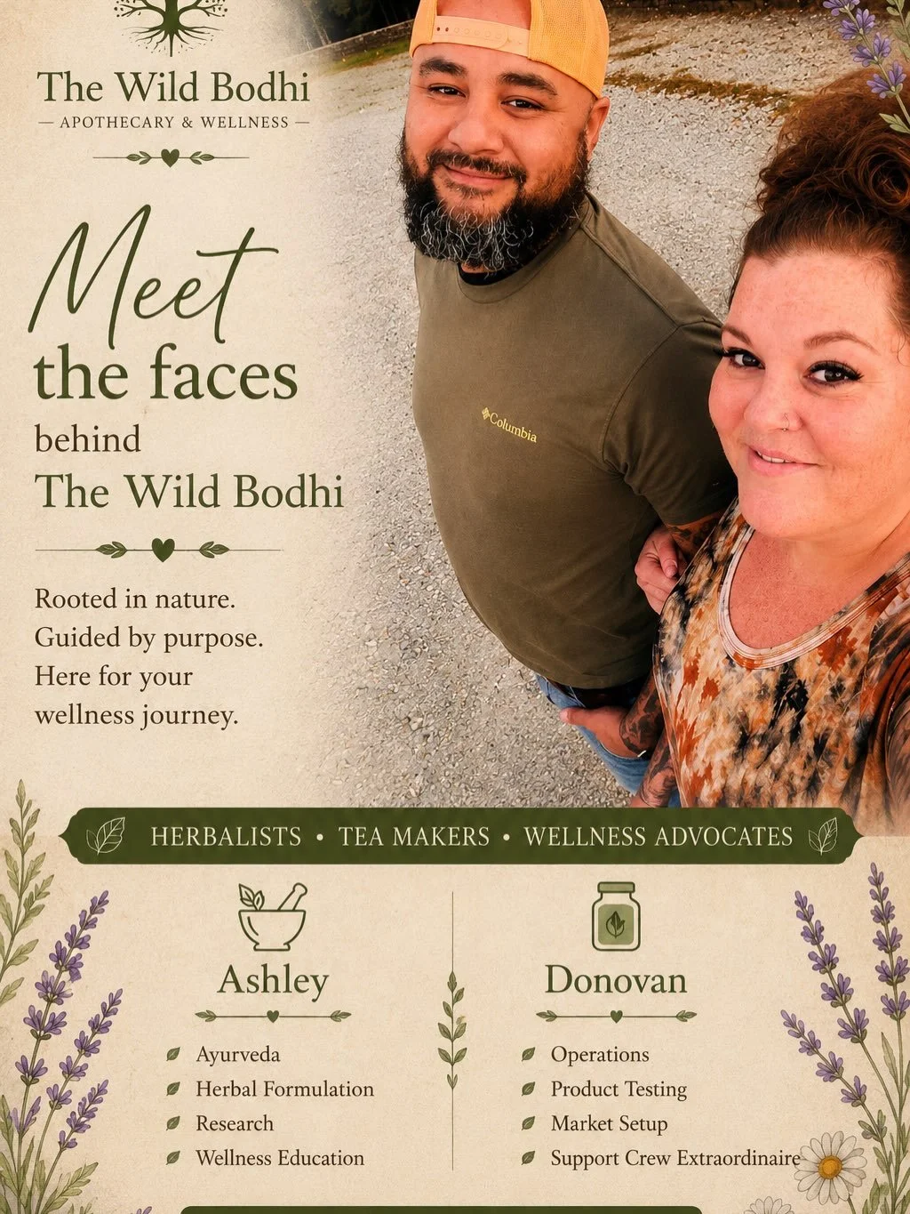 🌿 Hello and welcome to The Wild Bodhi. We thought it might be a good idea to do a little re-introduction! 

If you&rsquo;re new here, we&rsquo;re Ashley and Donovan, the faces behind this little dream turned growing business.

The Wild Bodhi was cre
