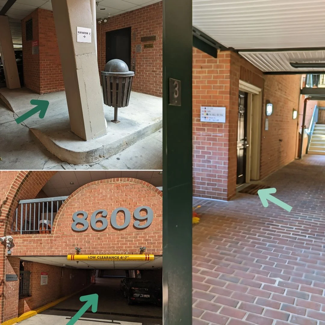 visual illustration of directions for finding the office