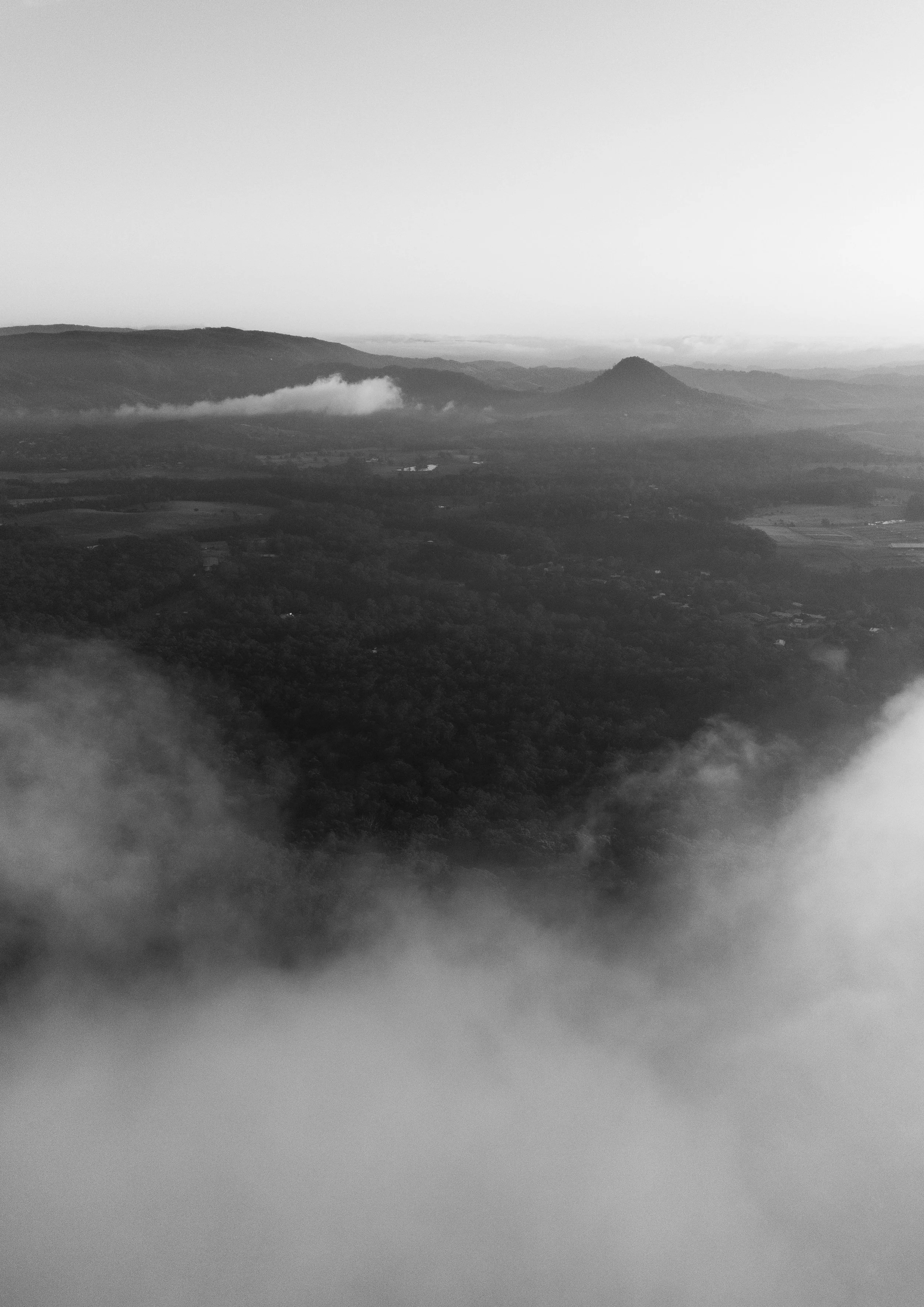 Monochrome Ridges | Mount Cooroora