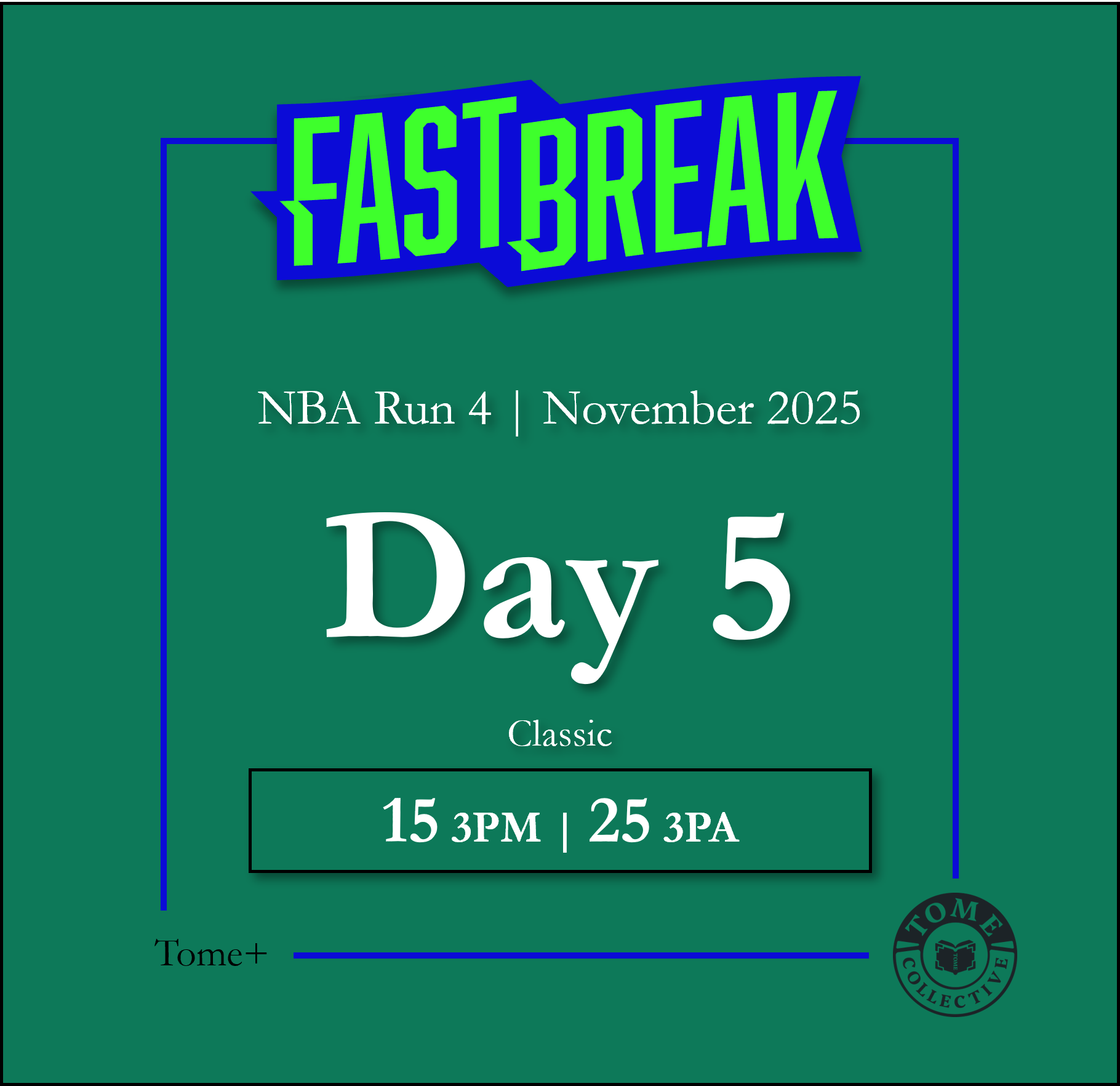 Tome+ | NBA Fast Break Classic | Run 4 | Day 5