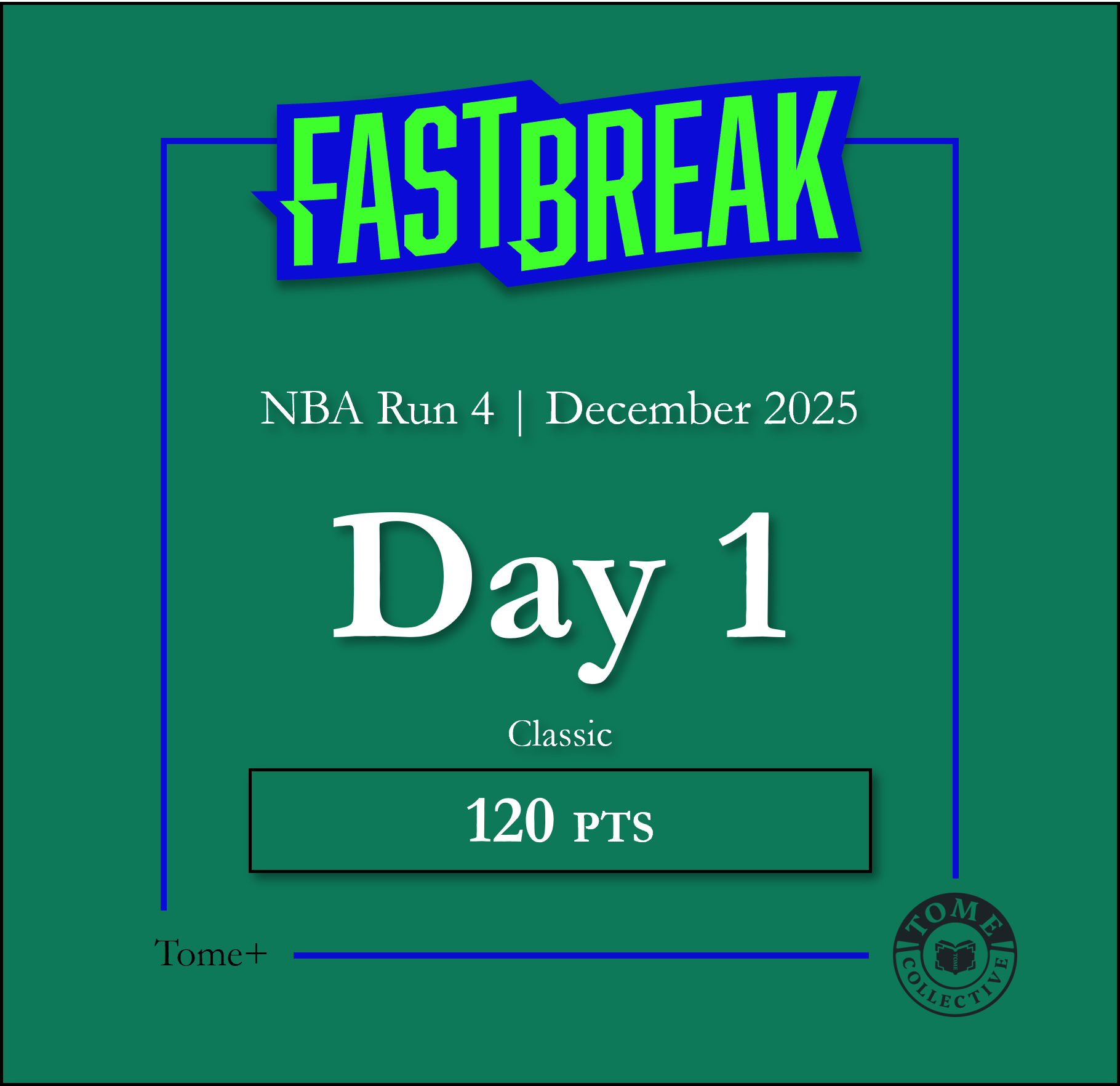 Tome+ | NBA Fast Break Classic | Run 4 | Day 1
