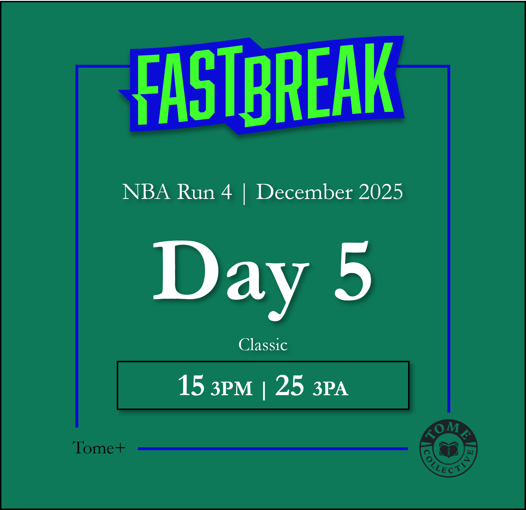 Tome+ | NBA Fast Break Classic | Run 4 | Day 5