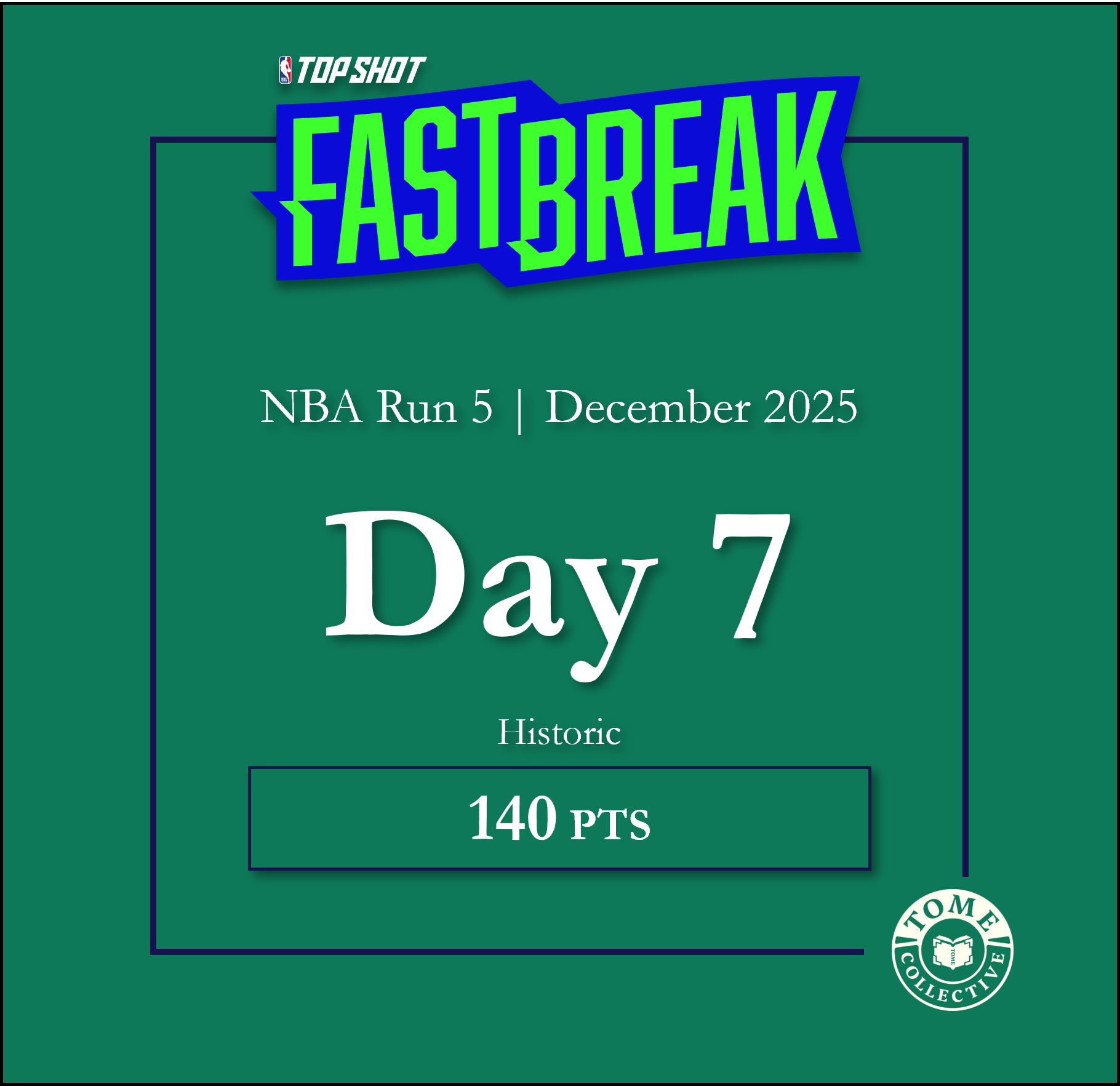 NBA Fast Break Historic | Run 5 | Day 7