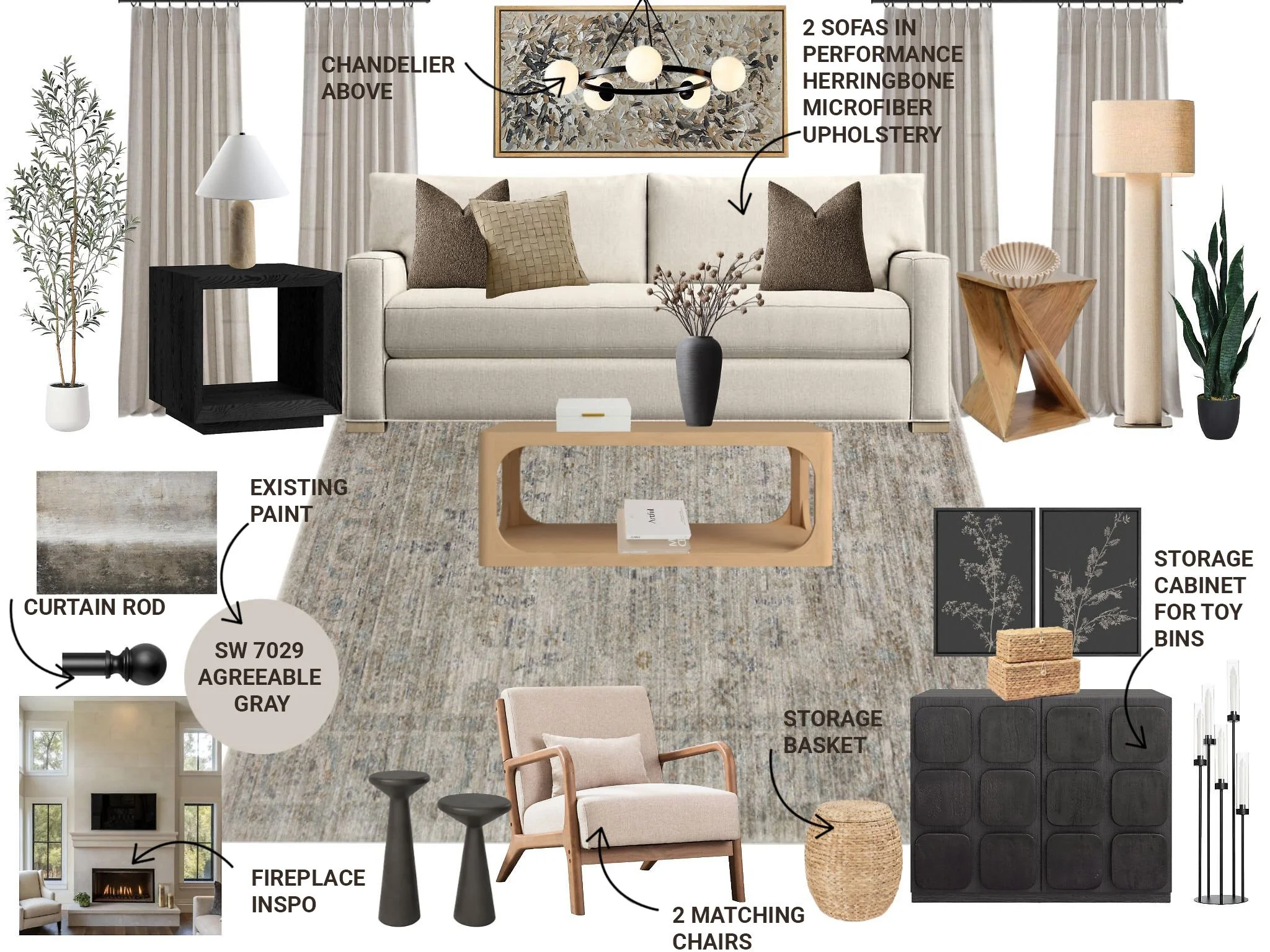 This images is an example of a room board design.