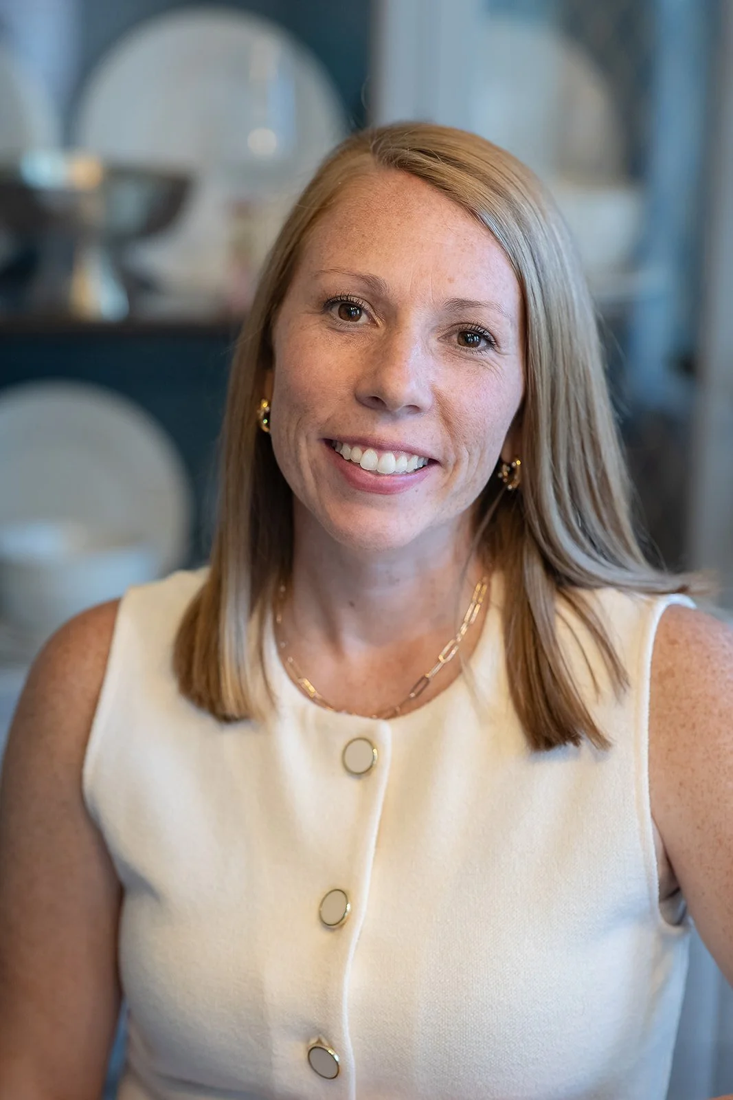 Headshot photo of interior designer, Jacqui McCowan.