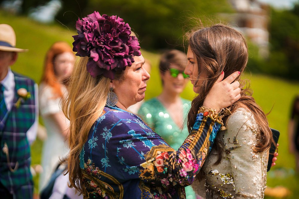 Holly Tucker MBE hugs emotional Richmond bride