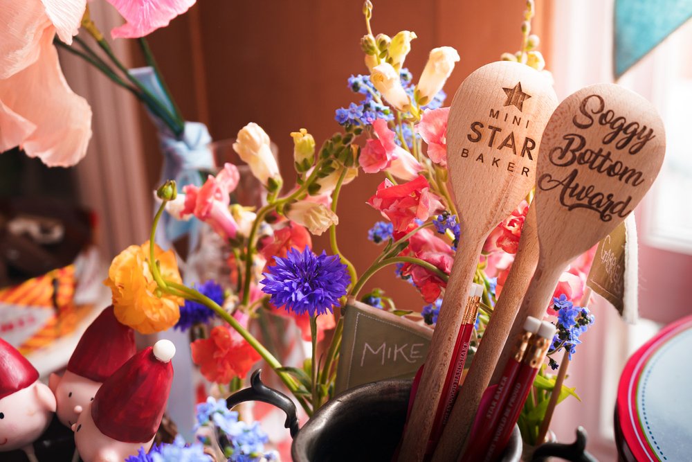 Custom made wooden wedding spoons
