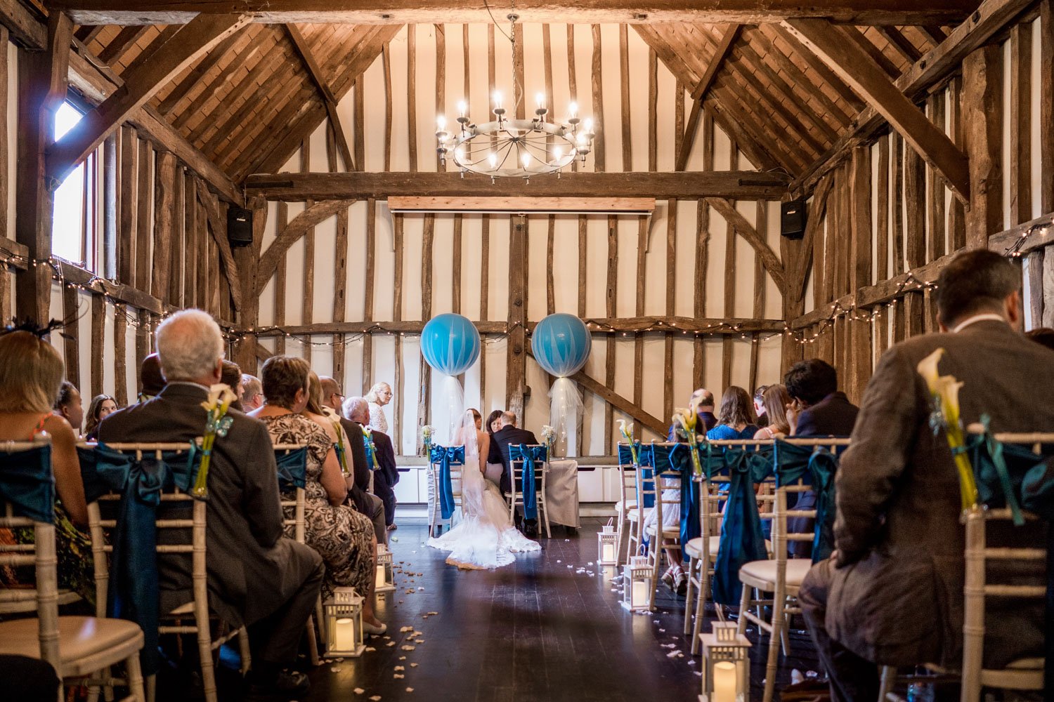 The barn wedding venue at The Olde Bell, Hurley