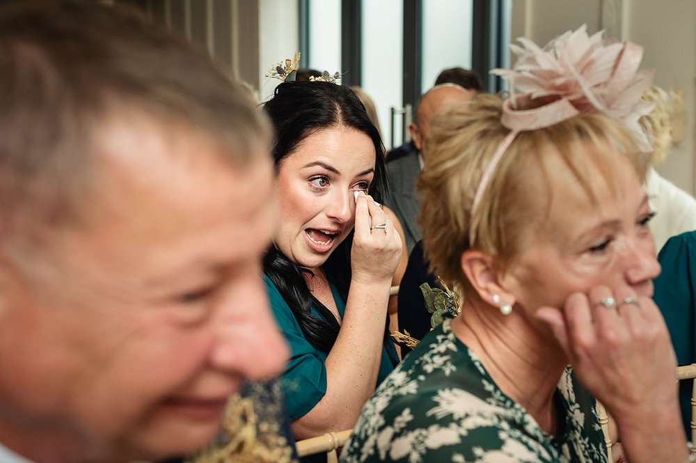 Bridesmaid tears at Millbridge Court