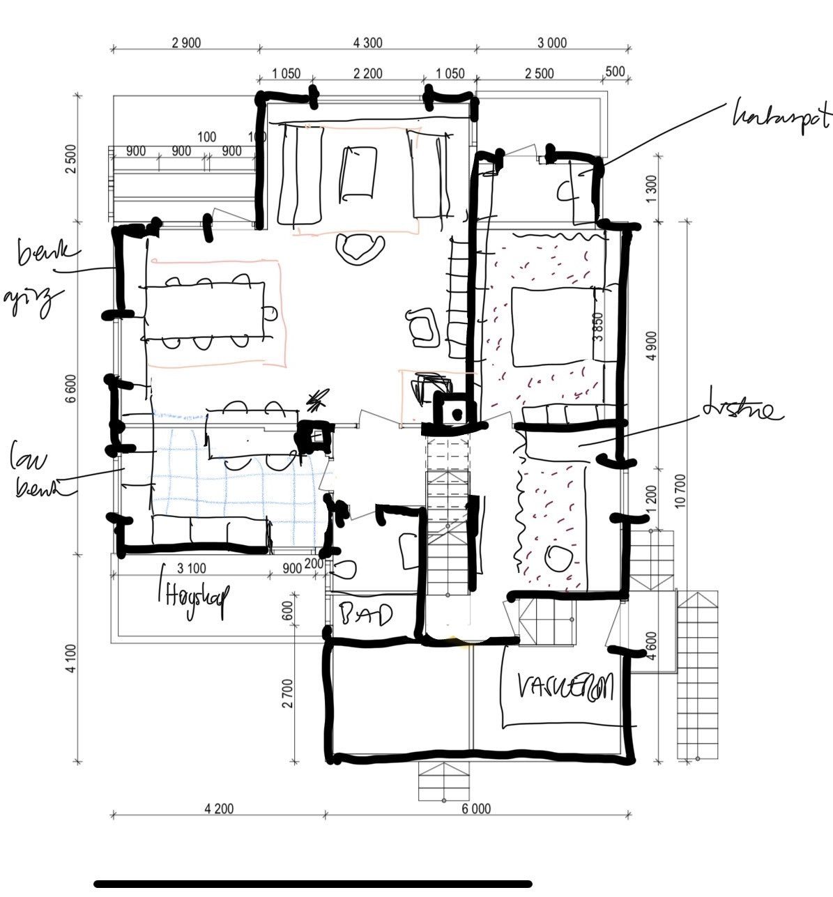 Totalrenovering Dyrhaugen, skissser nye planer.