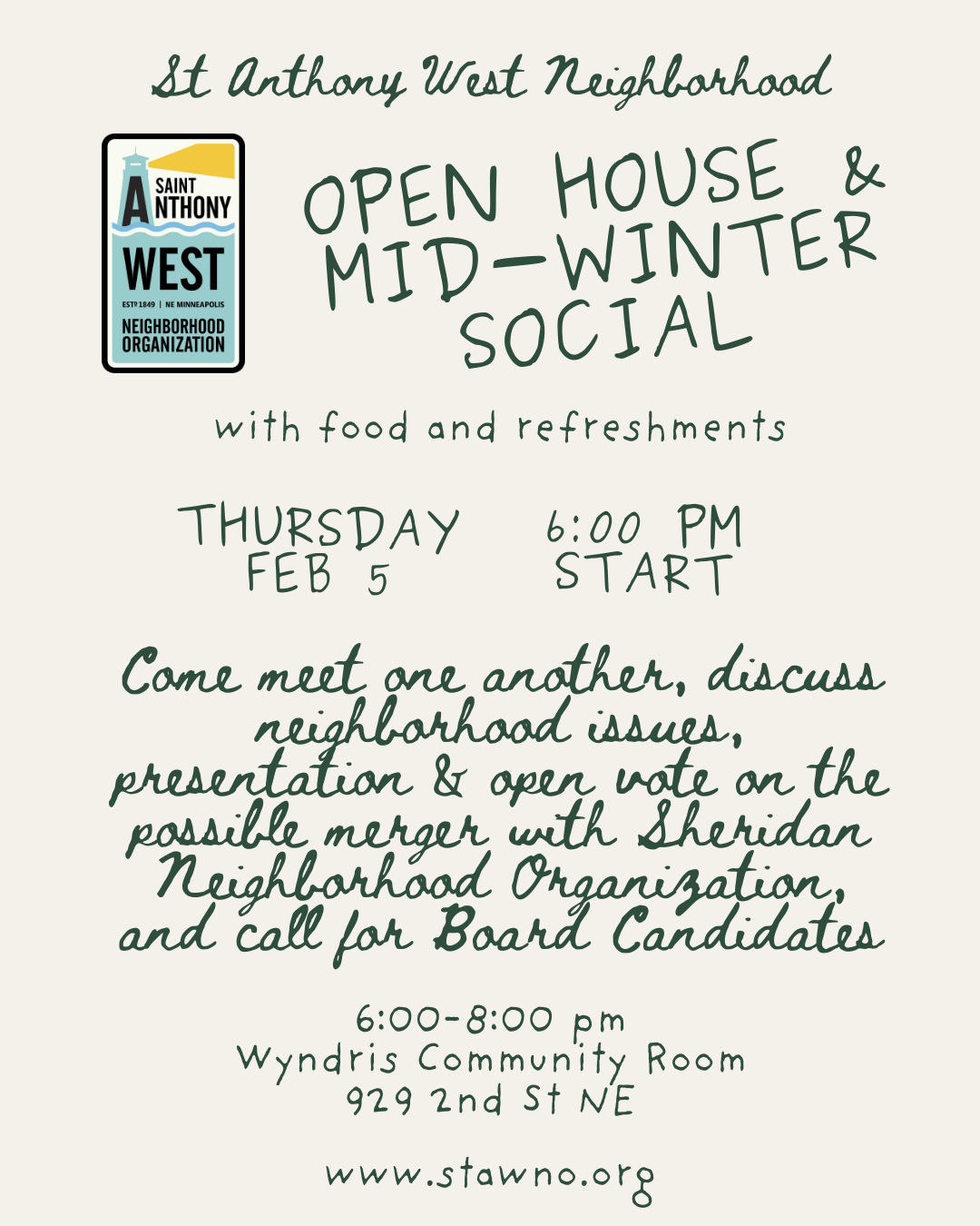 Open House &amp; Mid-Winter Social