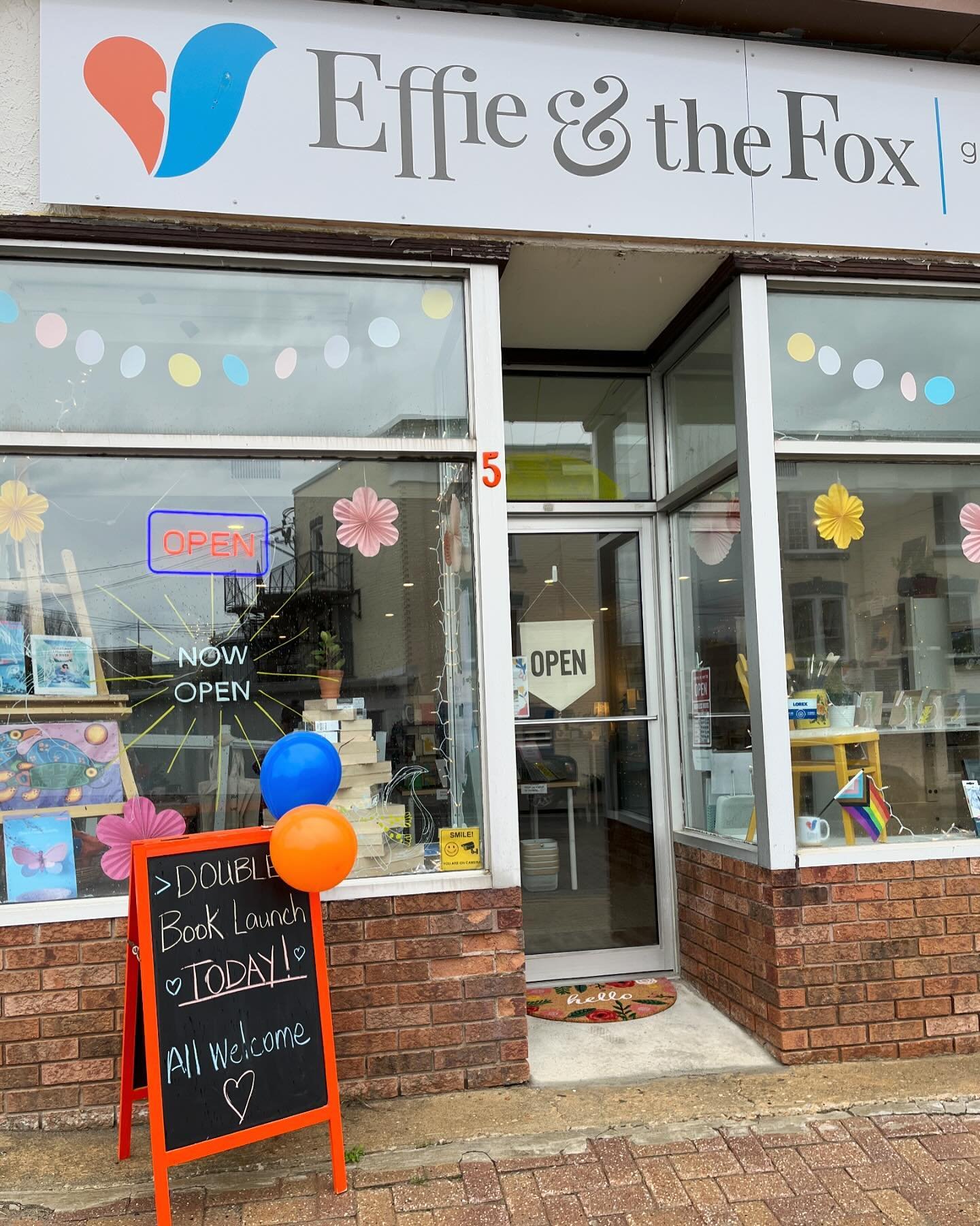 📣 Hooray! TODAY is DOUBLE BOOK LAUNCH DAY! ✨🌈✨

We hope to see you here on such a special day! Rain or shine, we will bring the JOY! 💫 

More details in the link in profile. 🦊 

#effieandfox #booklaunch #community #manitoulinisland #booksarerad