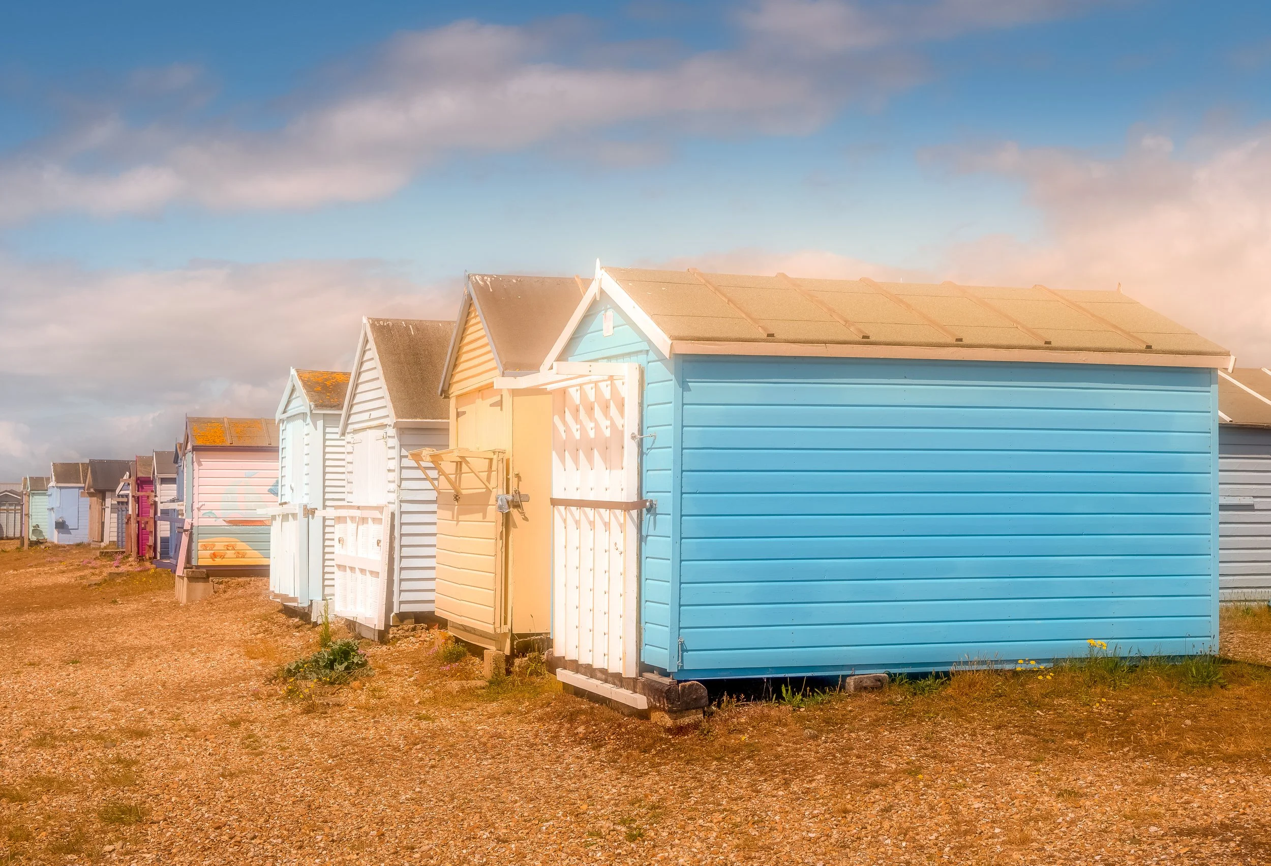 Beach Huts. Hayling Island