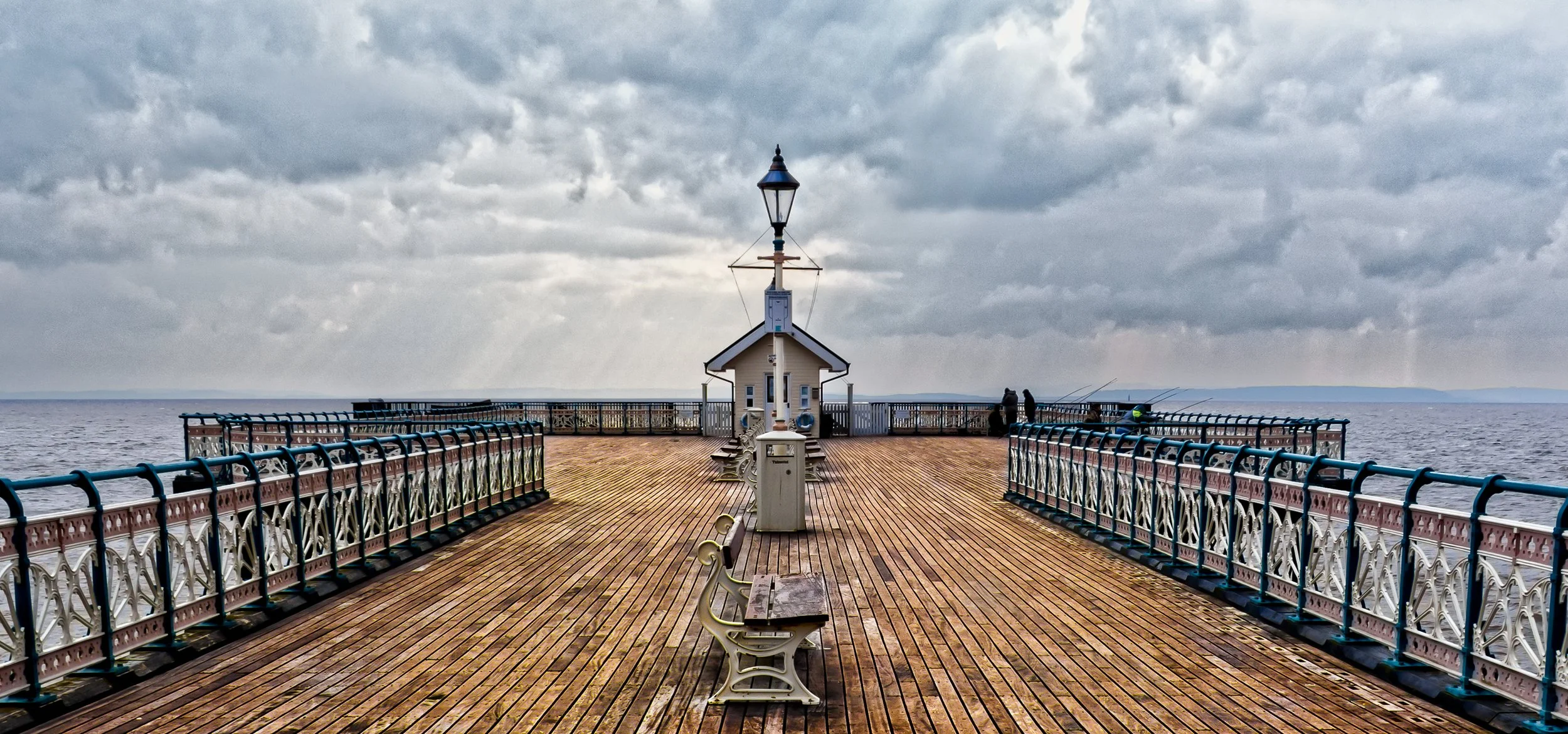 Fishing off Penarth Pier