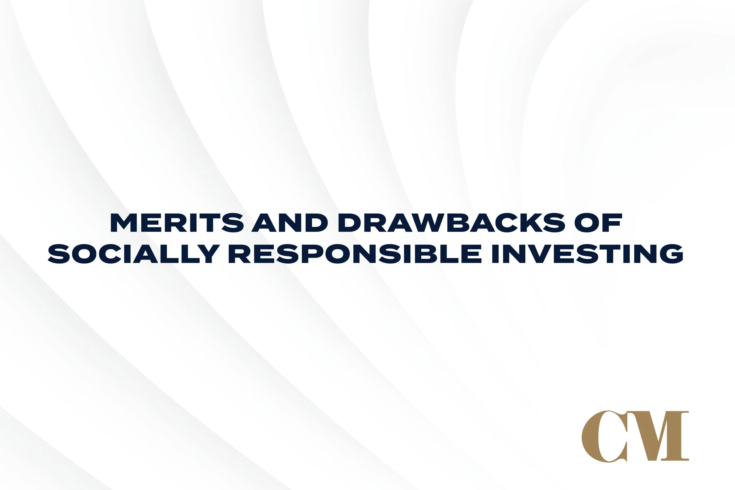 Merits and Drawbacks of Socially Responsible Investing