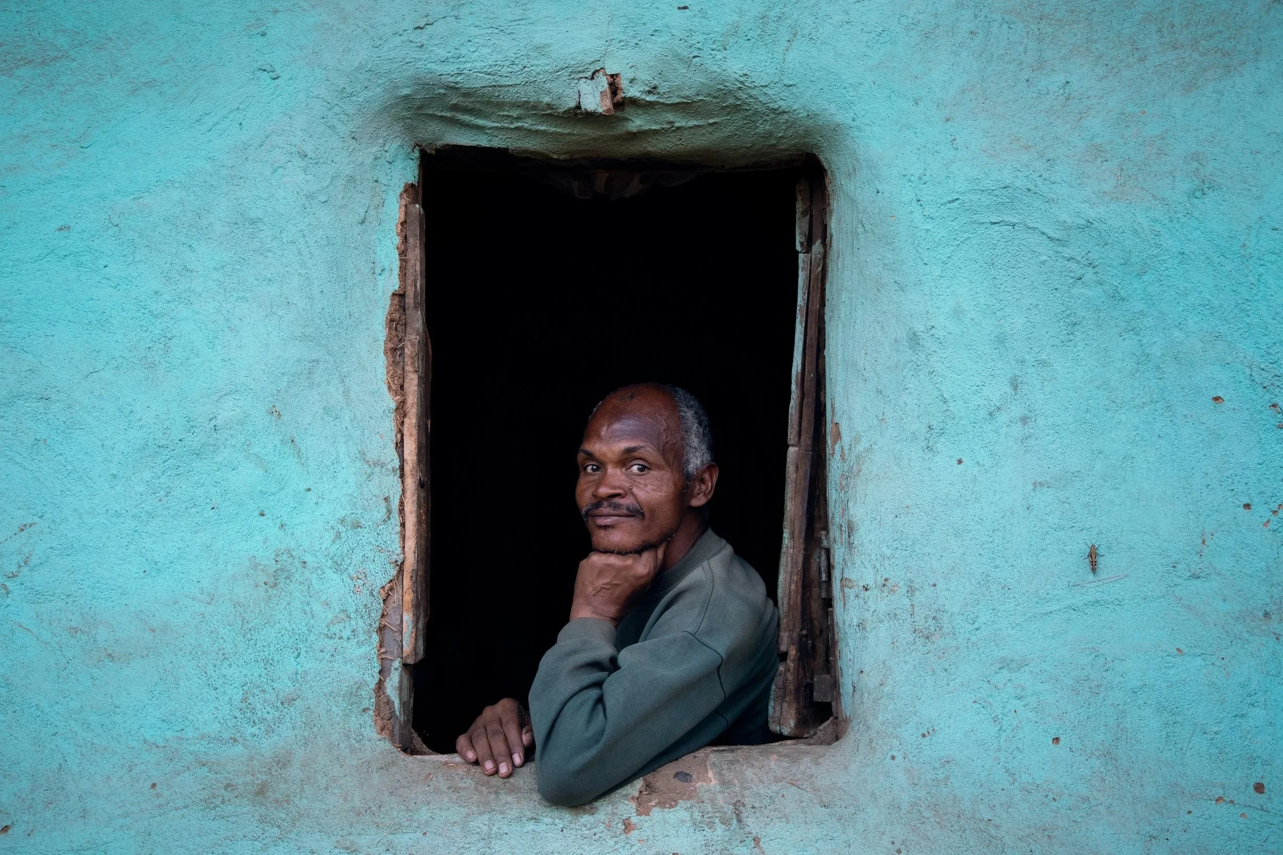 Man In Window Ethopia 2018