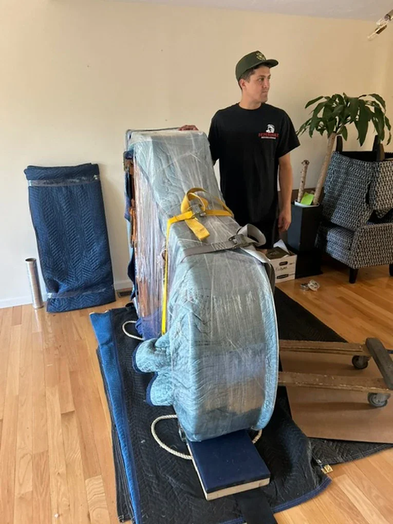 Packing up clients things to move