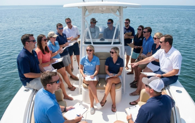 Corporate team building boat tour Panama City Beach