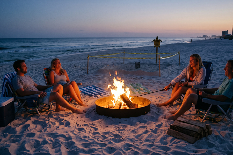 Panama City Beach bonfire permit