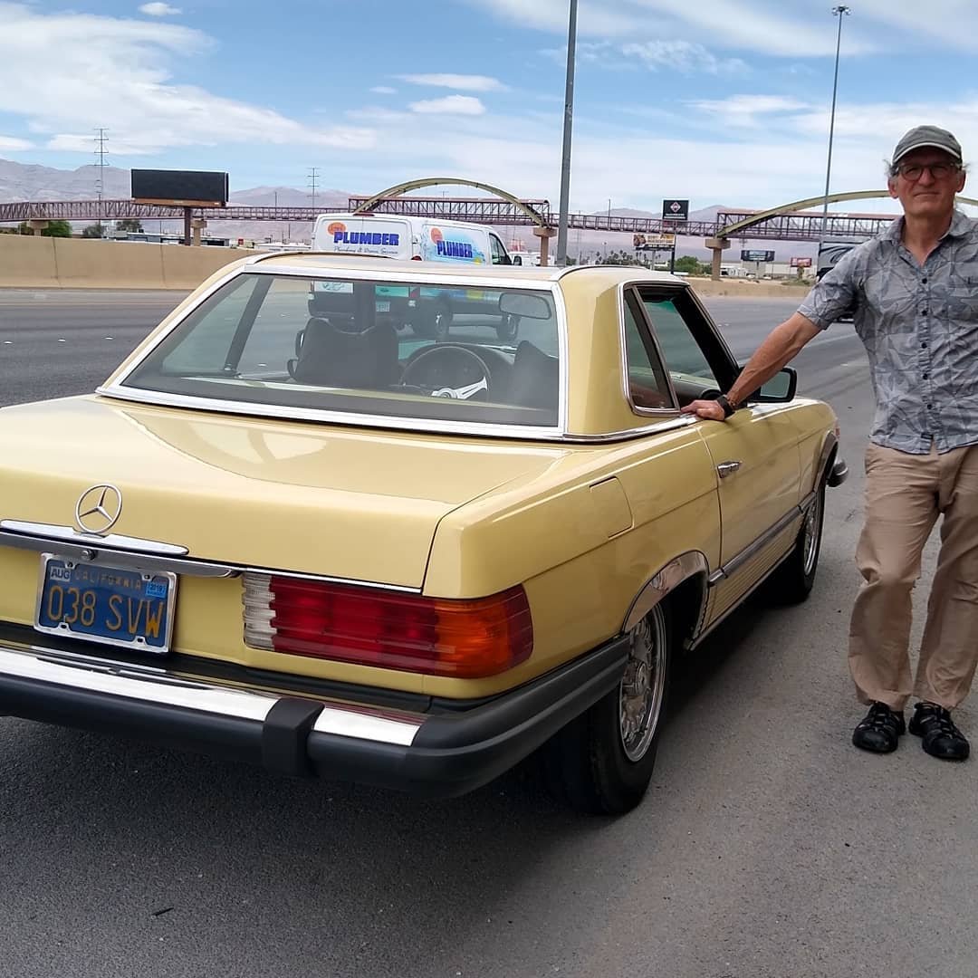 First mishap - lost a tread on the way out of Vegas - took a day to get the special size tires, and learned we were low on oil... great catch by Ted Wiens Tires!