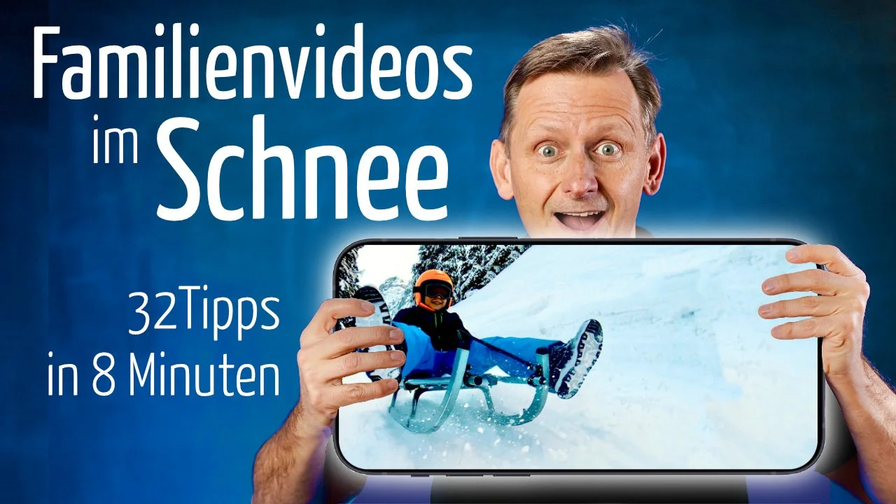 Urlaub mit Kindern im Schnee: So filmst du Rodeln und Skiurlaub mit Smartphone, Actioncam und Kamera