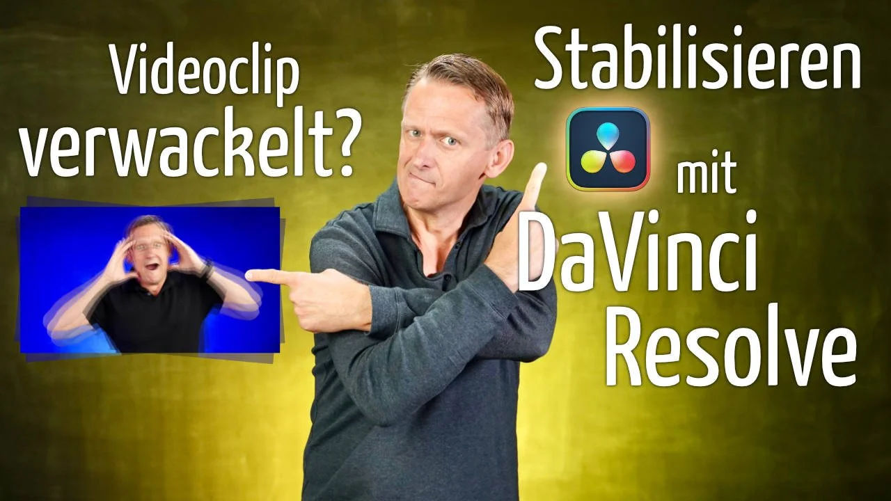 In DaVinci Resolve Videos stabilisieren, bevor der Clip rausfliegt