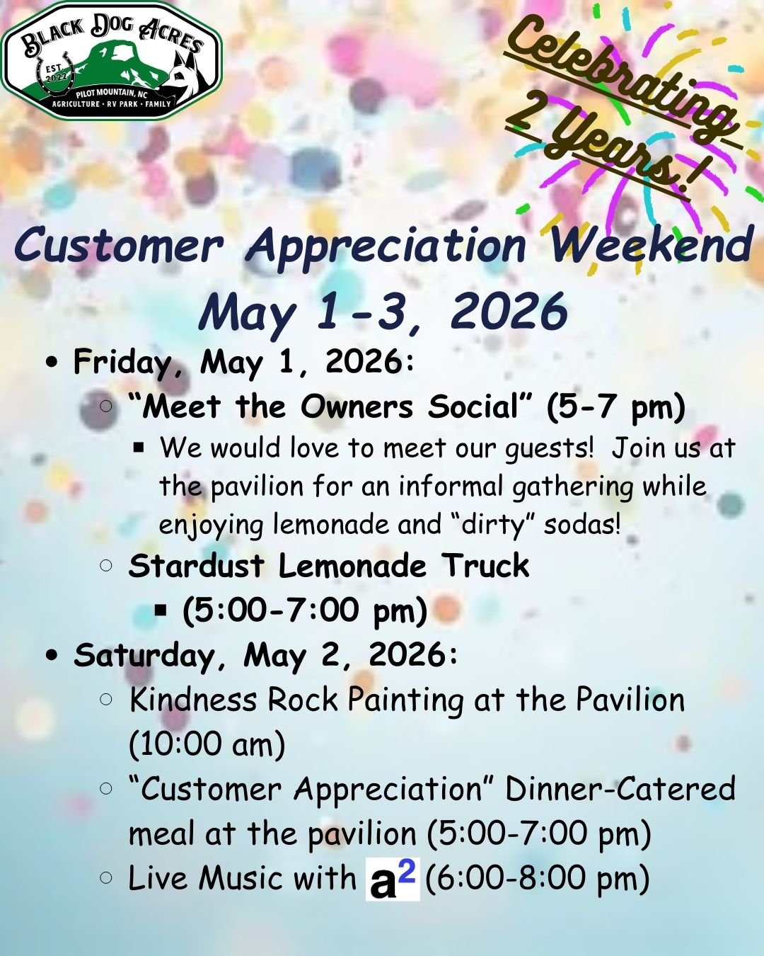 Customer Appreciation Weekend