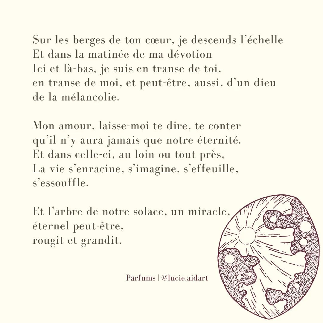 Parfums, un poème de Lucie Aidart, Avril 2022