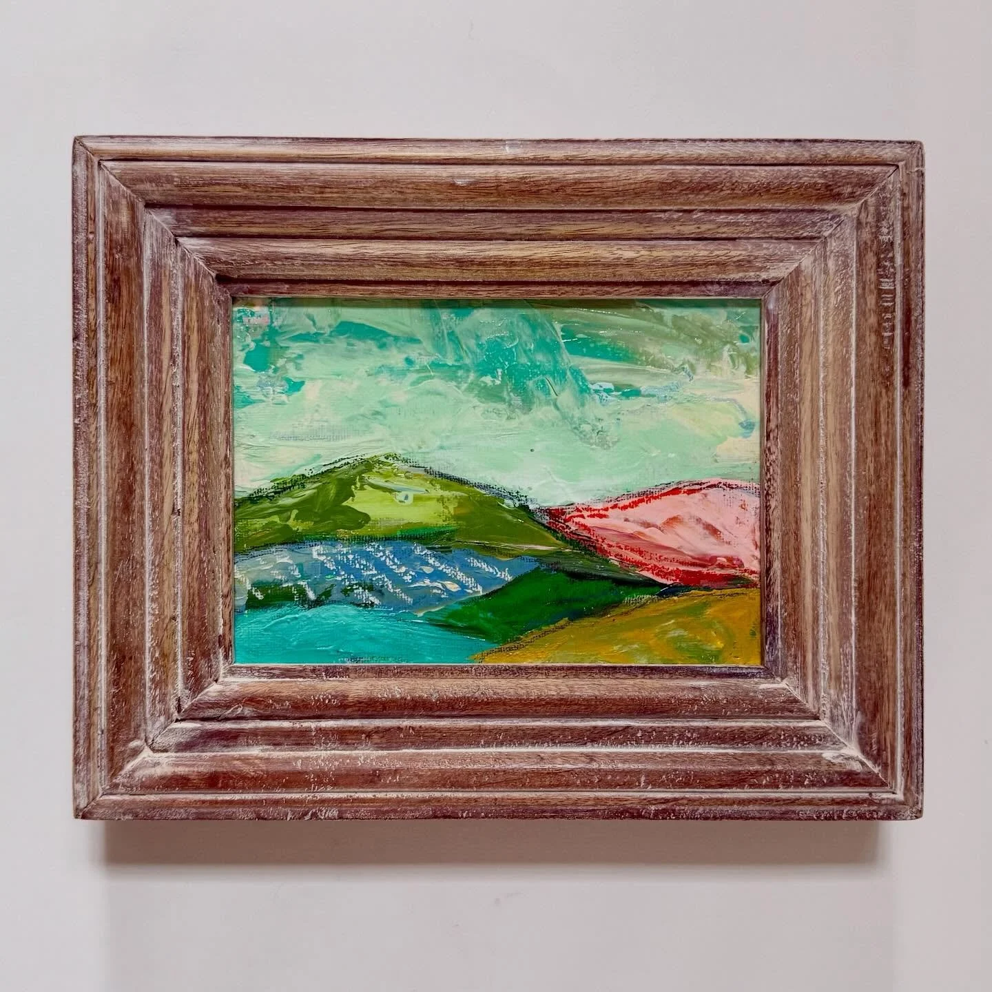 Mini abstract landscapes available in the shop! Website link in profile