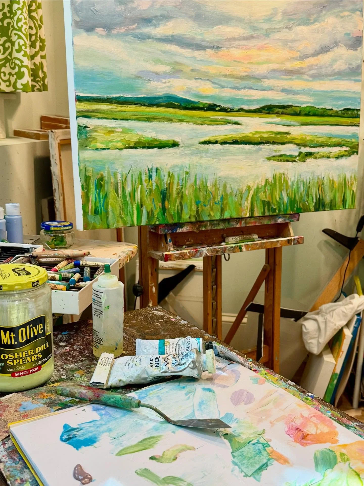 Quiet afternoon, first oil in a while