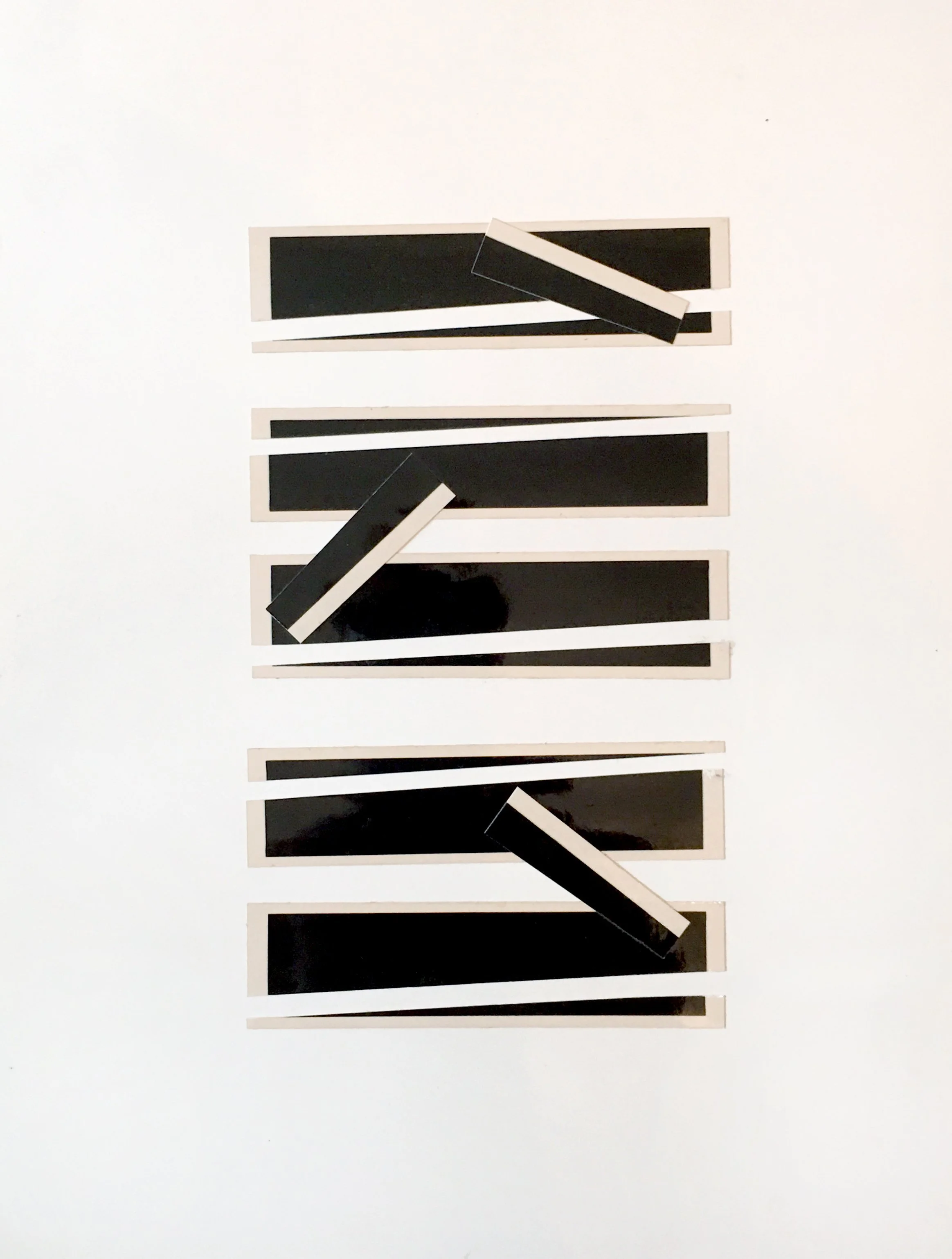Collage by Arthur Bruso incorporating photographic paper
