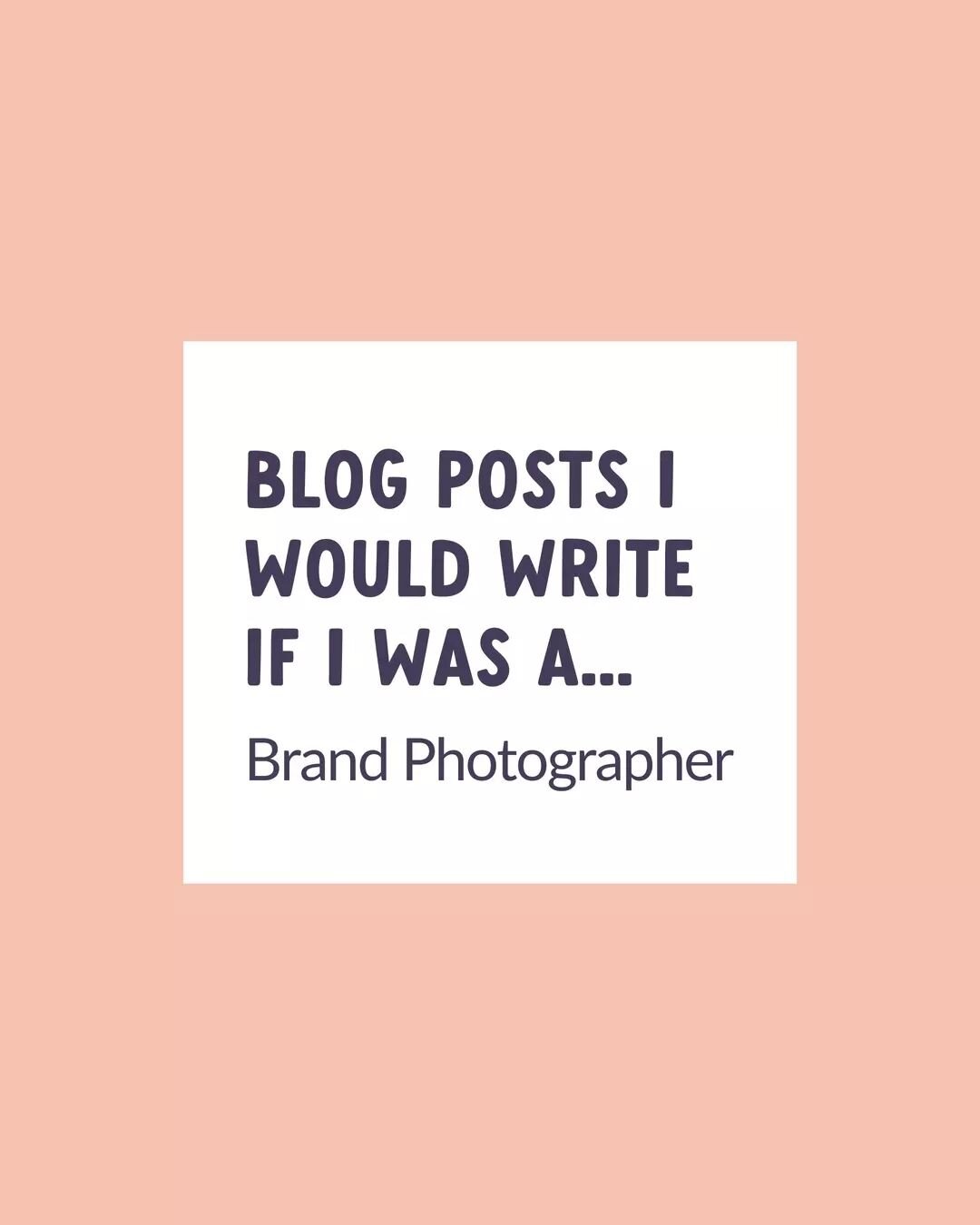 📸&nbsp;Branding photographers, this one's for you!

You asked, I delivered.

A whole heap of blog posts that'll boost your SEO AND help your dreamy clients get answers to the questions you find yourself answering over and over and over again.

Ngl, 