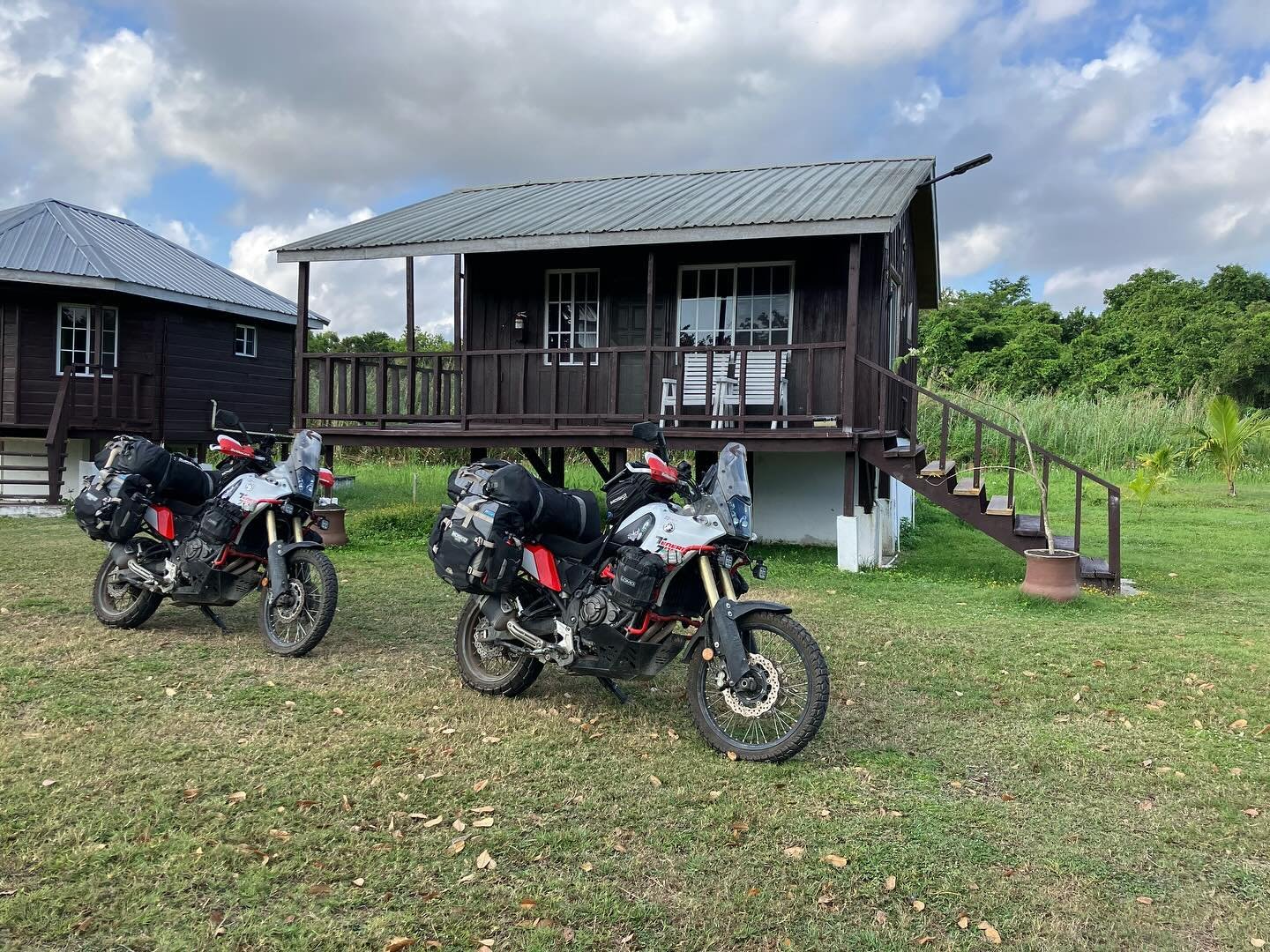 We stayed in a cabin by the river in Orange Walk Town and celebrated the new country with a beer.

They have a very young Queen on the banknotes!

We spent a couple of days enjoying the wildlife around the river and even saw a crocodile! 🐊 

Lovely 