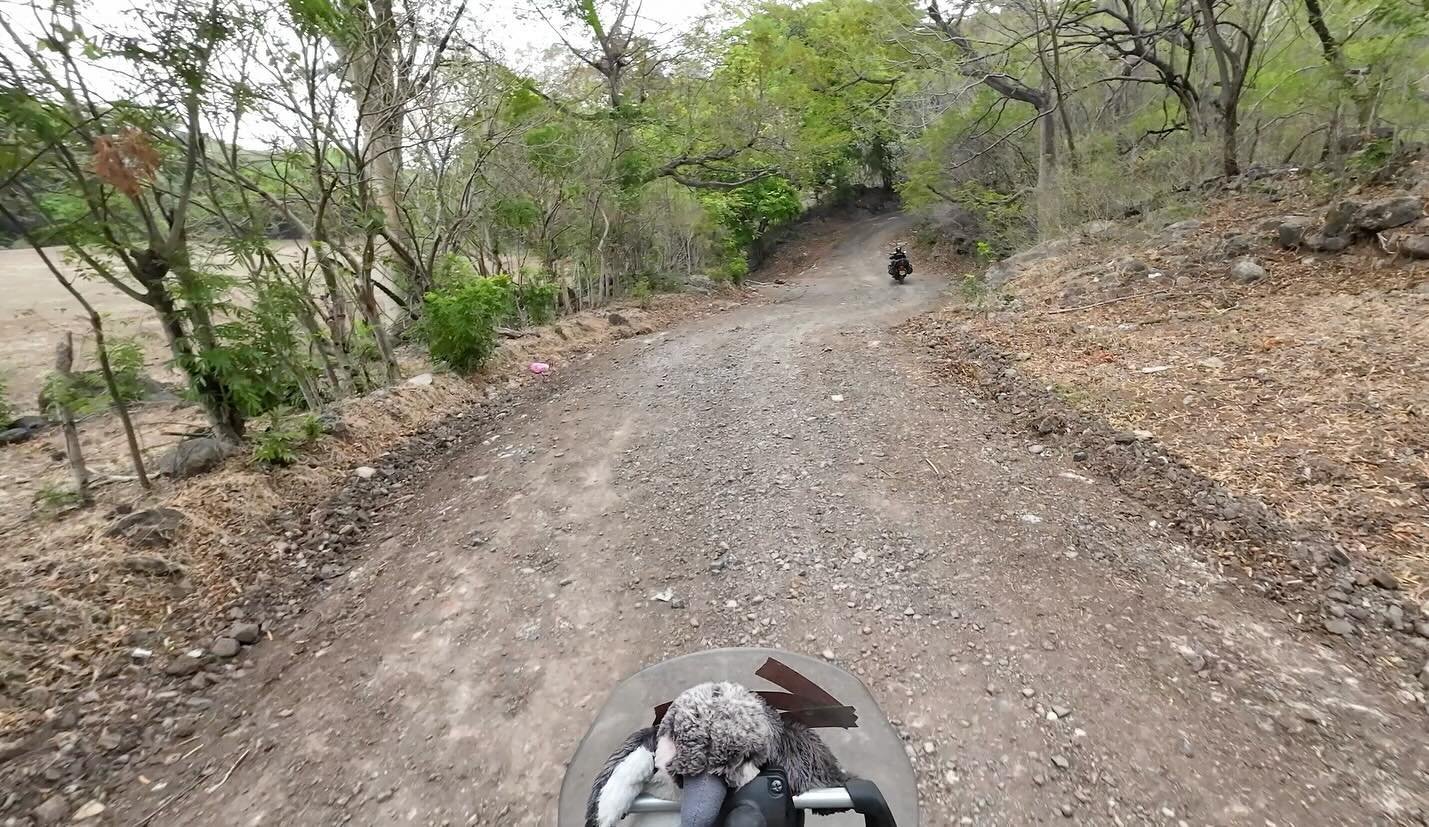 The Honduras border was a bad day for us. 

It started well. Calimoto took us on an interesting dirt road for the majority of it. Out into the beautiful countryside with fabulous views. We crossed many fords that were totally dried up. 

And then we 