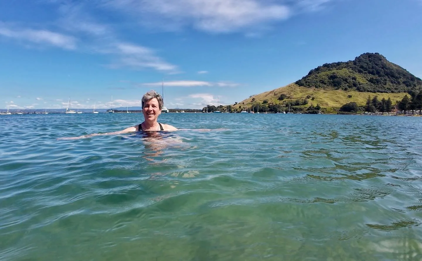 Picking up where we left off, it was time for another swim - in the shadow of Mount Maunganui.

Bit of a blustery day, bit of hesitation getting in&hellip; but worth it once you&rsquo;re there. Less impressive was what followed &mdash; me wandering a