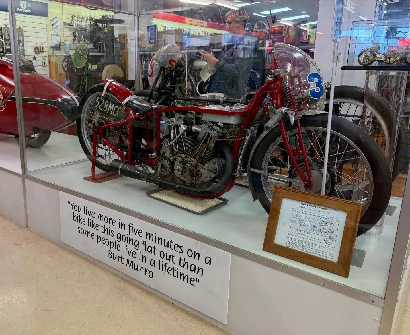 There are some places you end up visiting because they&rsquo;re on the itinerary&hellip; and then there are the ones you go to because, if you ride a motorbike, you simply have to.

This was one of those.

Tucked inside a shop in Invercargill sits a 