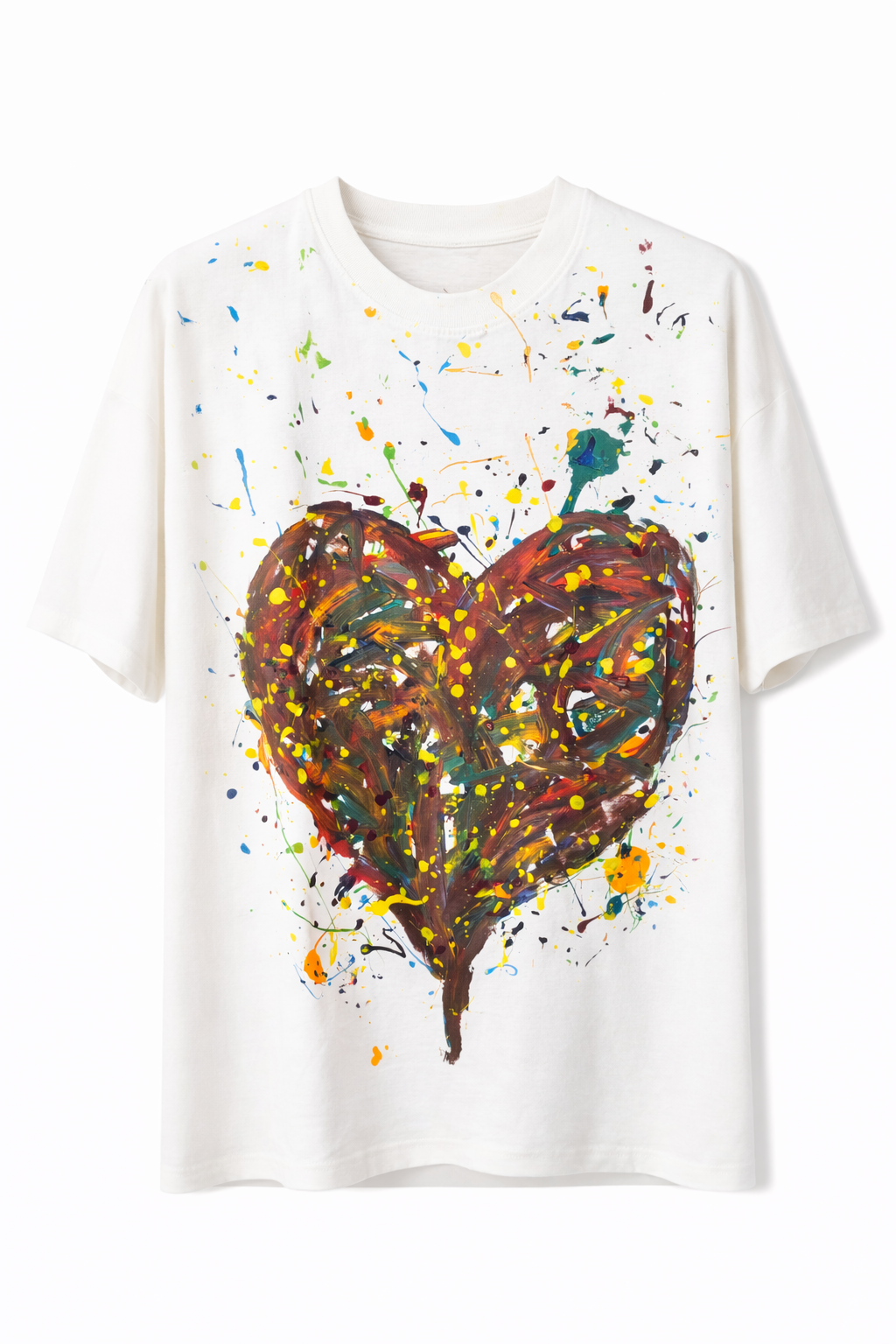Hand-Painted Heart T-Shirt