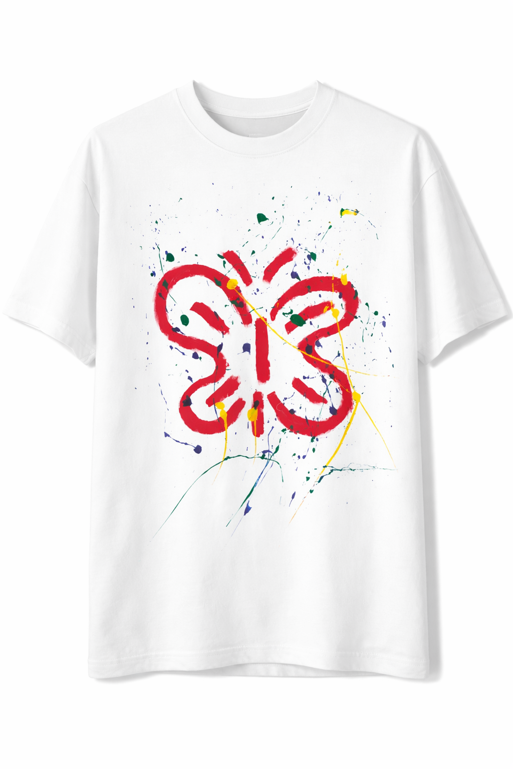 Hand-Painted Butterfly T-Shirt