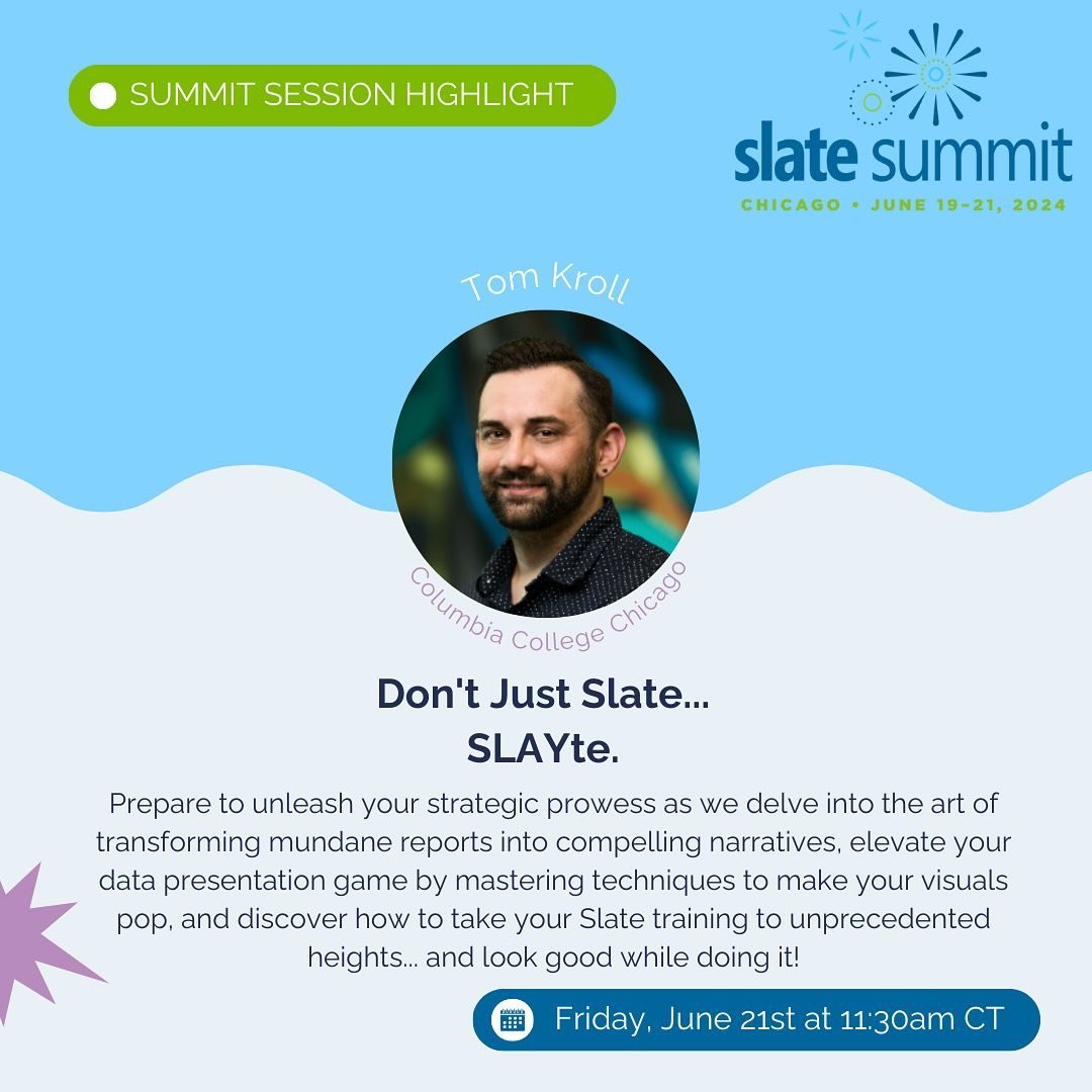 Excitement is building for Slate Summit at Navy Pier in Chicago! 🎉 Explore some of the sessions that will take your knowledge to new heights. And don&rsquo;t forget to mark your favorites in the Slate Summit app for easy access! 📚
#SlateSummit #Con