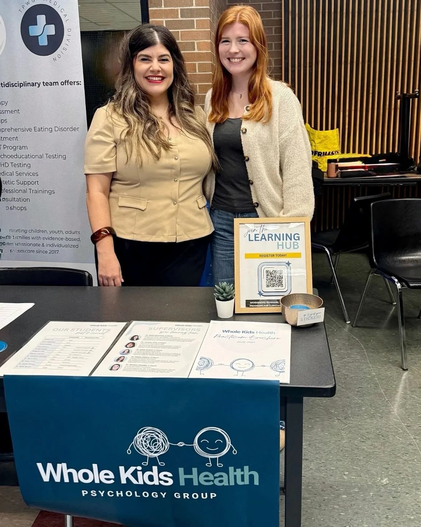Our Clinic Director, Dr. Stella, and Manager, Josie, had such an amazing morning connecting with students and colleagues at the GTA Psychology Practicum Fair!

It felt so good to be back in person, surrounded by incredible clinicians and passionate f