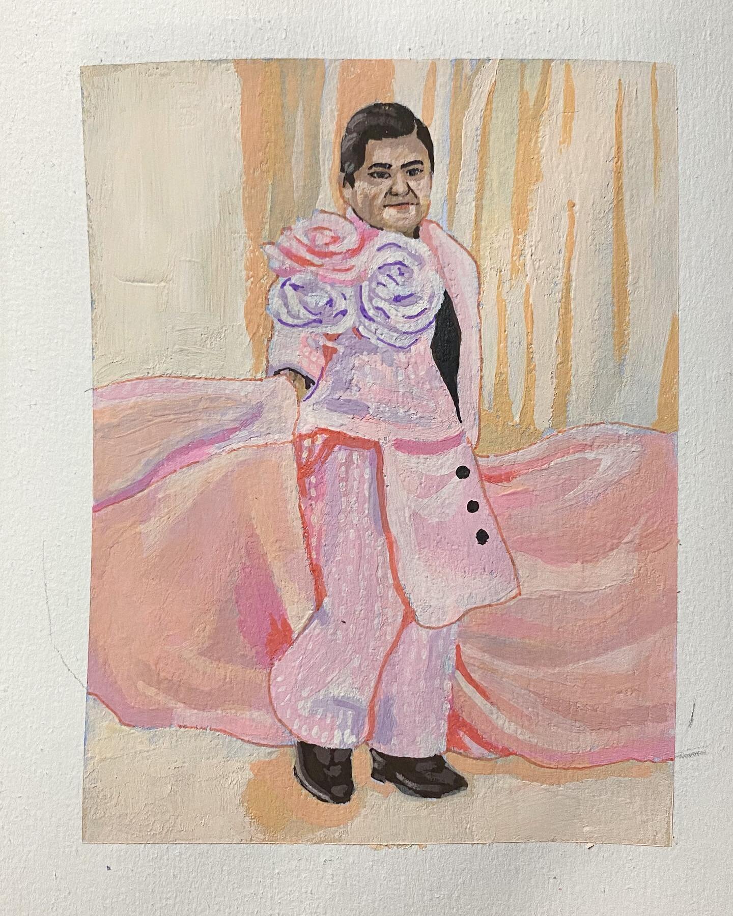 Apparently I completely forgot to post this sketch of our beloved queer icon at the Met Gala stealing the show 
.
.
.
#artistsoninstagram #artistsofinstagram #traditionalpainting #traditionalgouache #traditionalgouachepainting #gouacheillustration #s