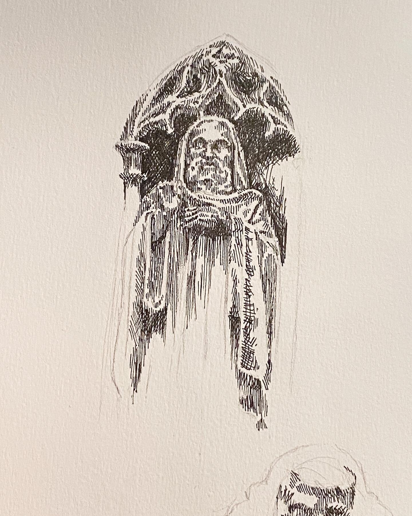 On top of everything else Texas got me sick so here is an ink doodle from a photo I took in a graveyard. The doodles will continue until the lungs are clear 
.
.
.
#artistsoninstagram #artistsofinstagram #inkdrawing #inkdoodle #sketchbook #sketchbook
