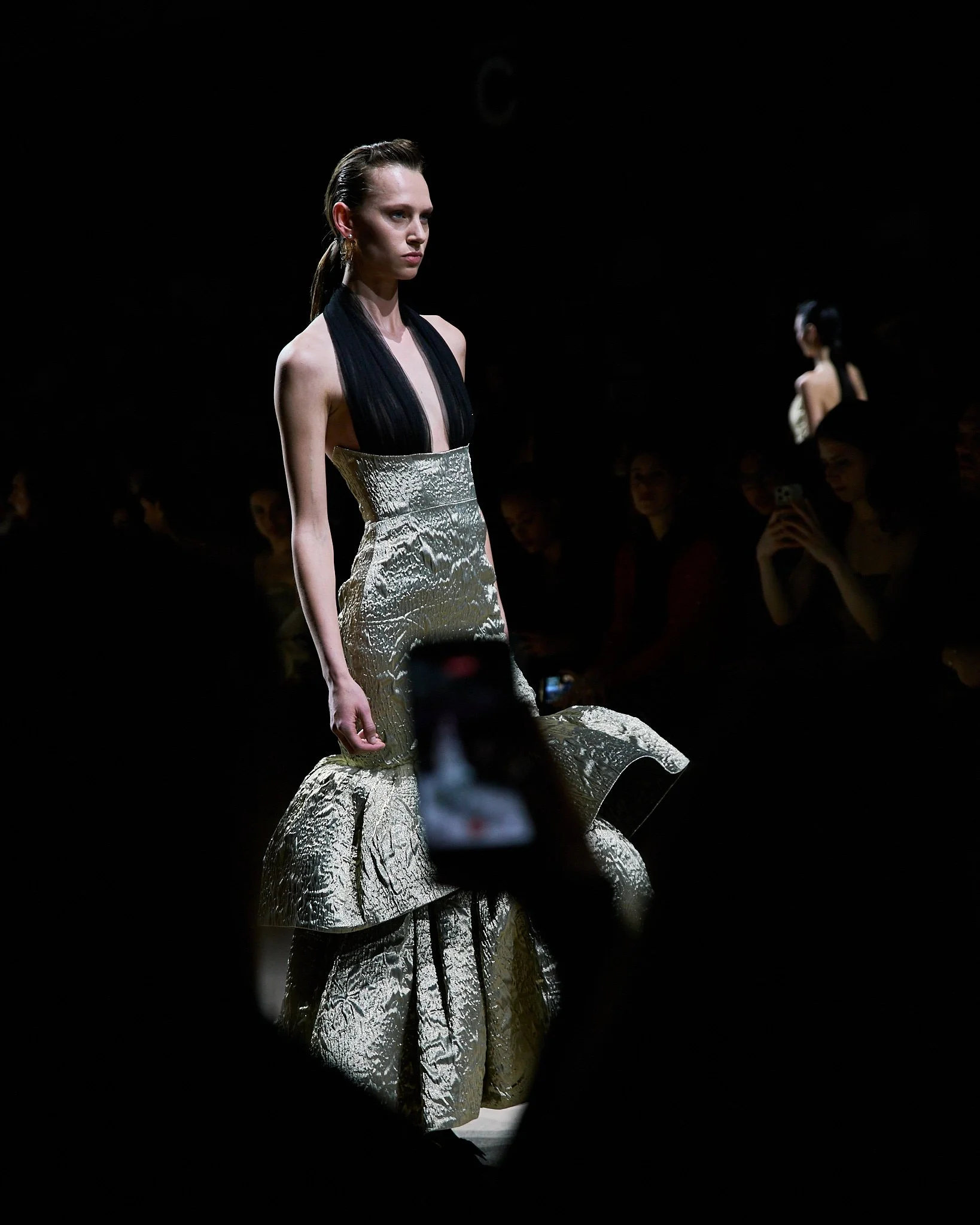 Fotografía de moda durante el desfile de Yolancris en Madrid