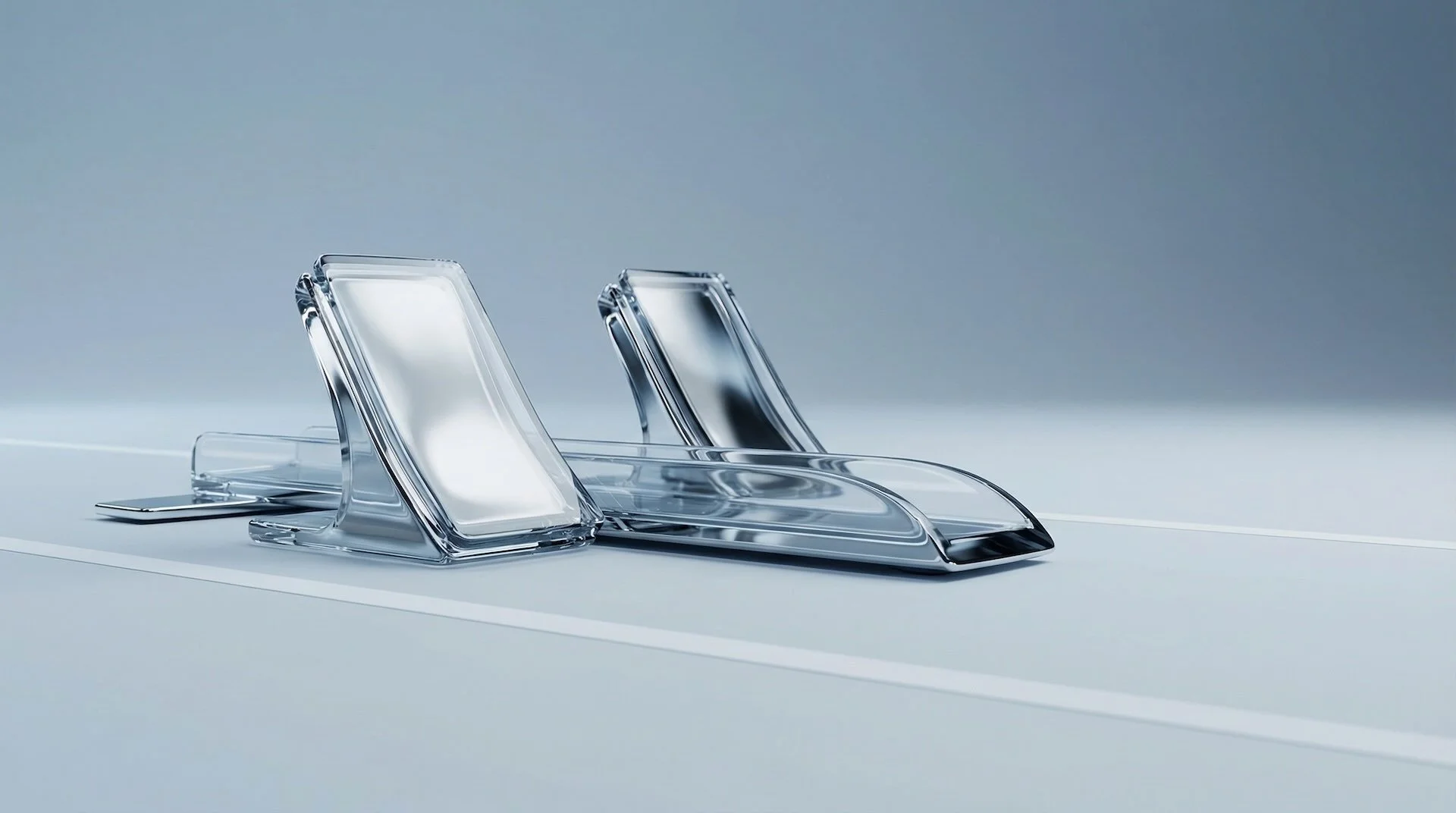 A futuristic indoor gym with people exercising surrounded by holographic displays, robots, and a drone, emphasizing a high-tech environment.