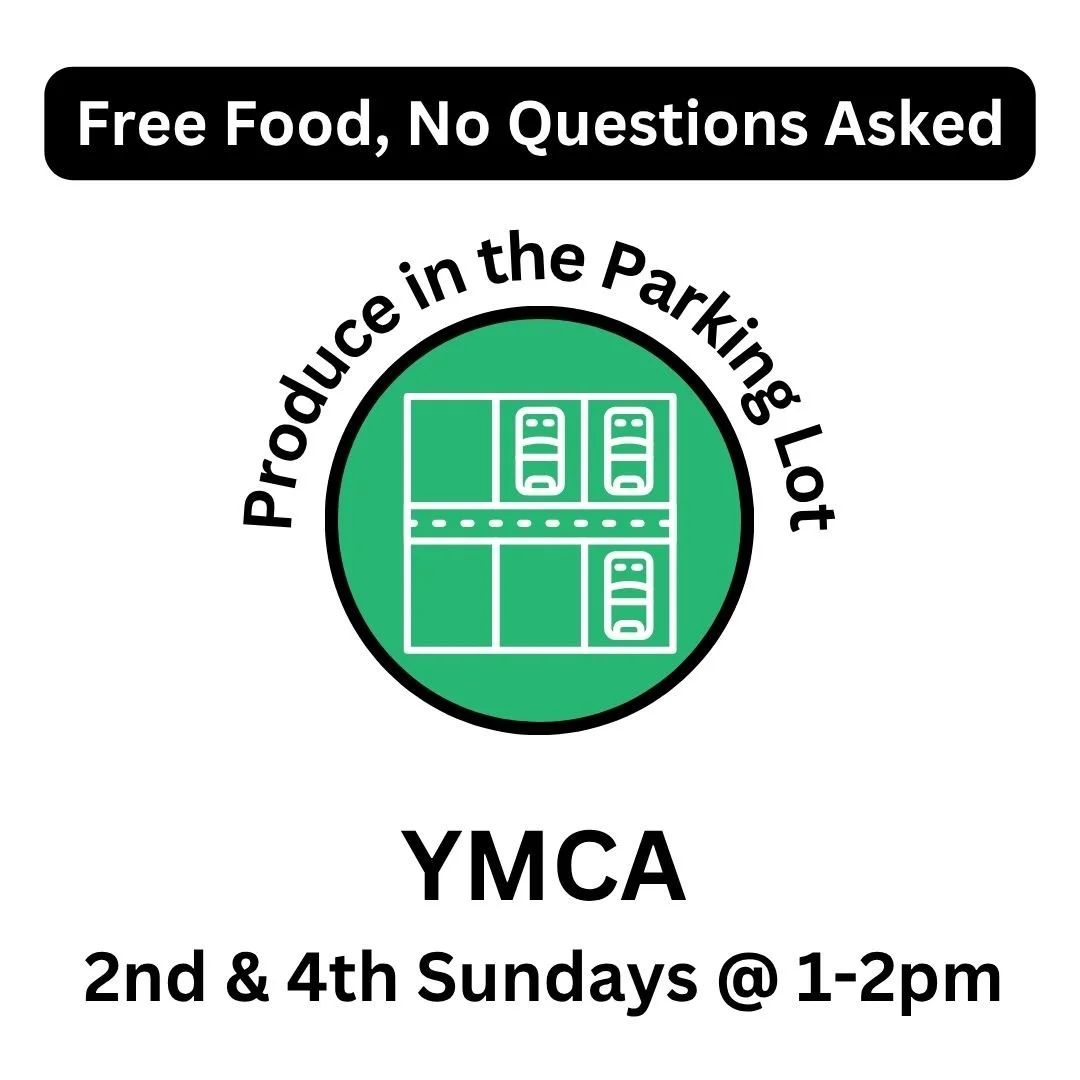 Free drive-up food distribution, 1-2pm on the even (2nd &amp; 4th) Sundays of each month! No forms to fill out or questions asked. Food is a variety of fresh fruit, vegetables, prepared deli foods, dairy, and bakery items, depending on that week&rsqu