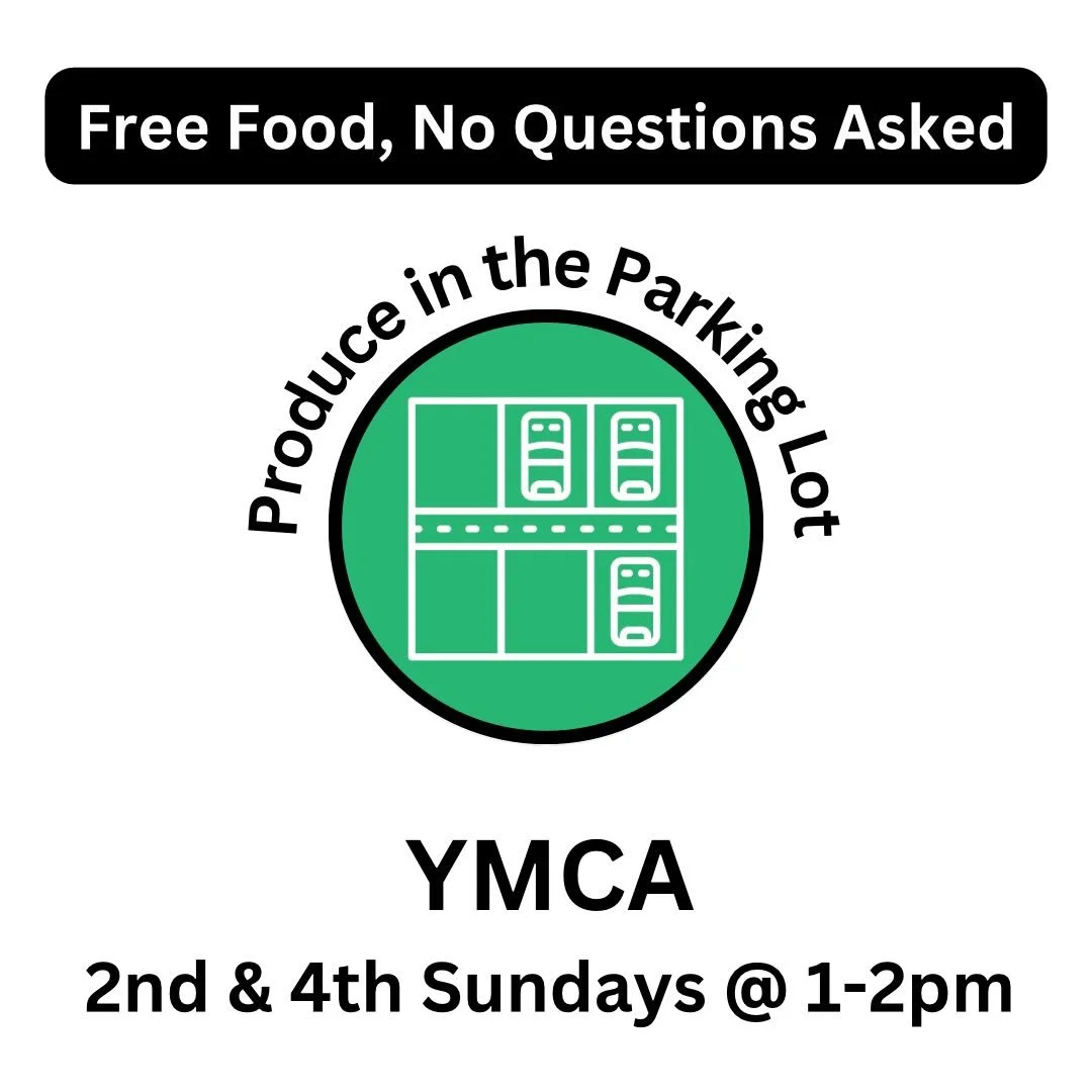 See you Sunday! 💚

Free drive-up food distribution, 1-2pm on the even (2nd &amp; 4th) Sundays of each month! No forms to fill out or questions asked. Food is a variety of fresh fruit, vegetables, prepared deli foods, dairy, and bakery items, dependi