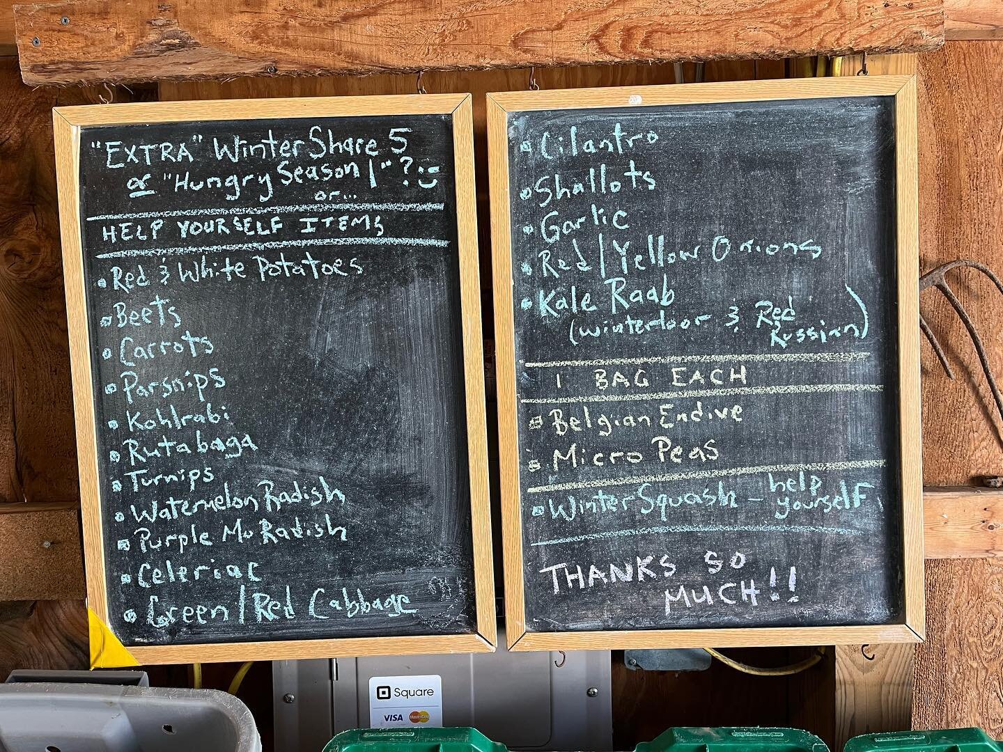 An &ldquo;Extra Winter Share&rdquo; a &ldquo;Hungry Season Share&rdquo; a we don&rsquo;t know what to call it share&hellip;but here it is in all its deliciousness!  Thanks!  #stonesthrowfarm #communitysupportedagriculture